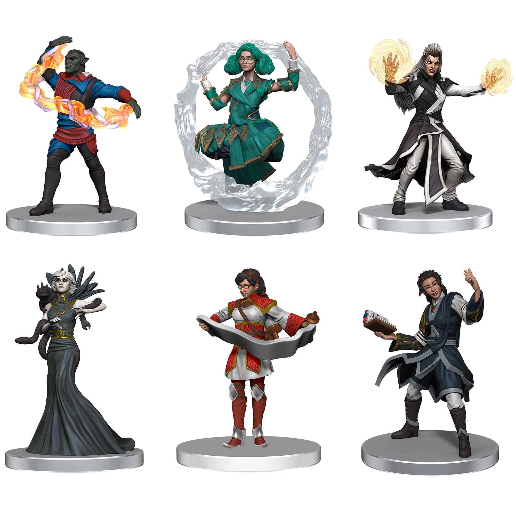 WizKids D&D Icons of The Realm: Strixhaven Set 2 - 6 Figure Pre-Painted Miniature Set, Dungeons & Dragons, RPG Figures