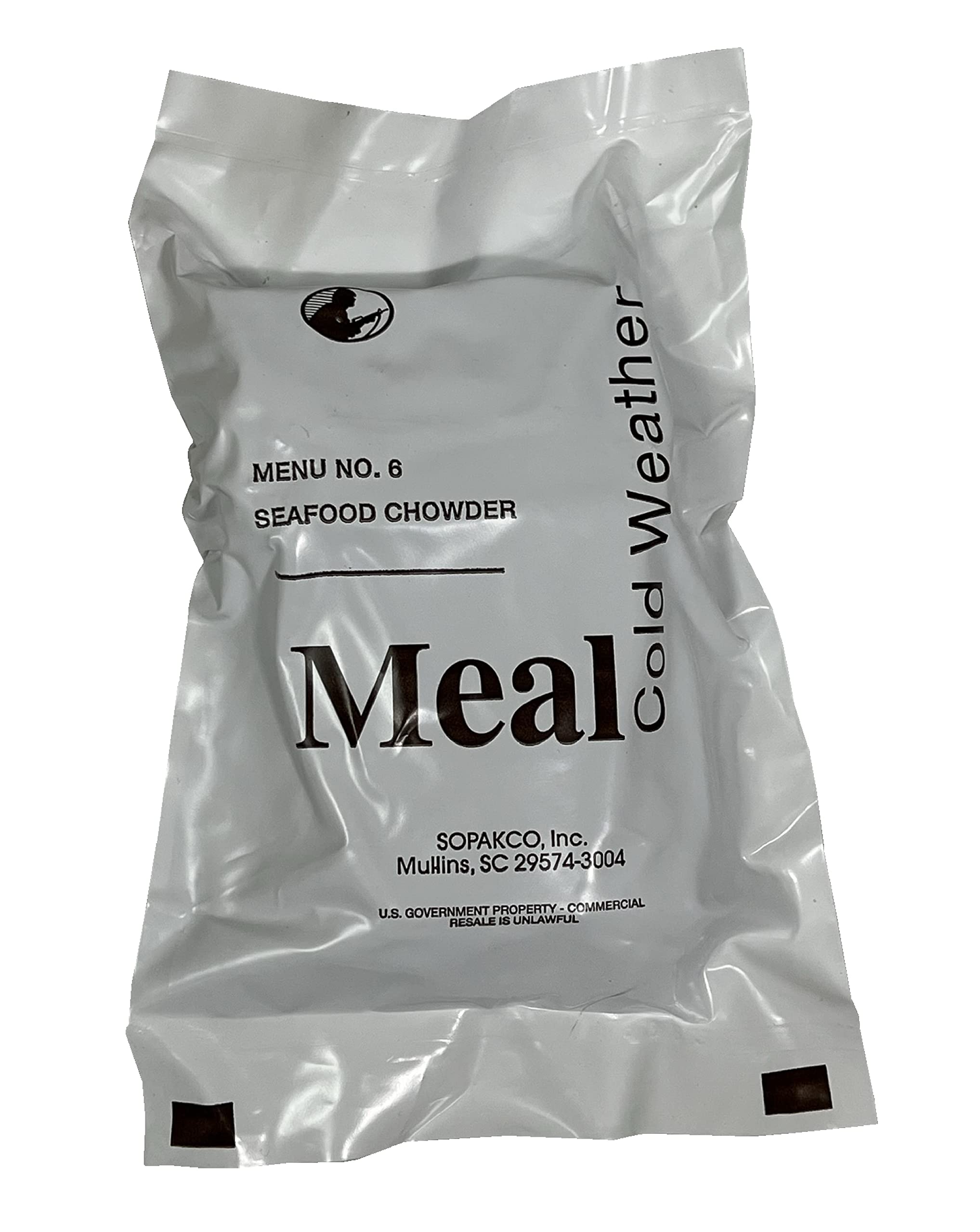 Cold Weather MRE Meal Ready to Eat USGI Menu #6 Seafood Chowder