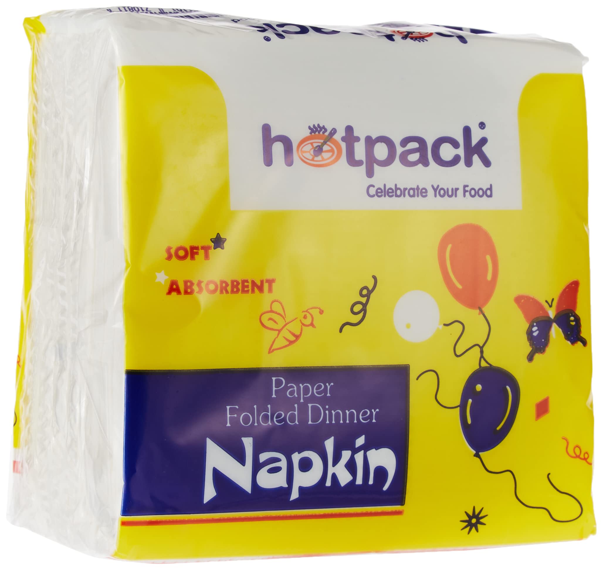 Hotpack Paper Tissue Napkin - 30 x 30 cm - 100-piece, White