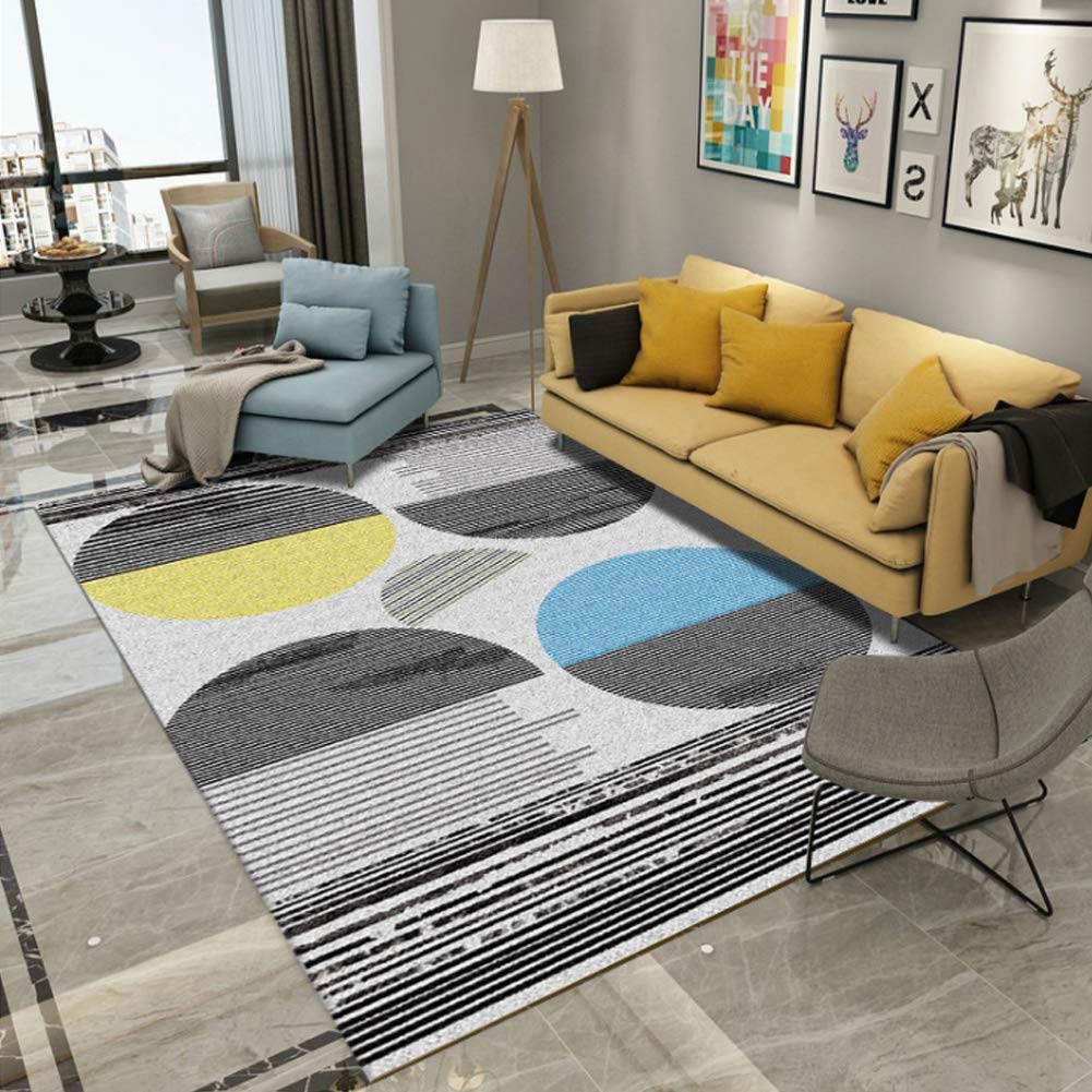 Modern Smudged Carpet, Geometric Design, Colorful Polyester, Comfortable, Soft, Moisture-Proof, Home Decor Carpet,B,180 * 280CM