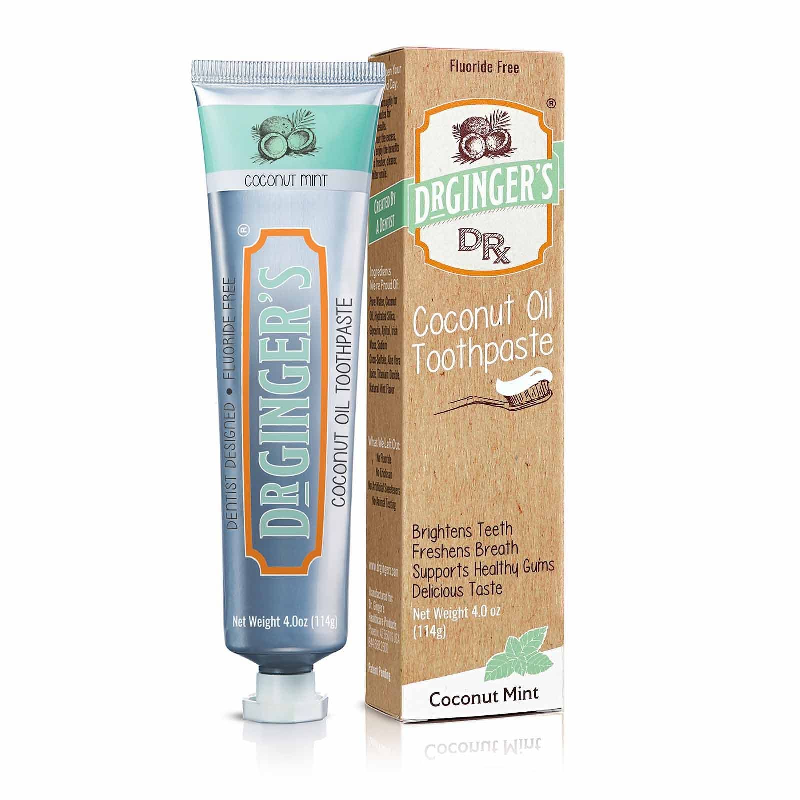 Doctor Ginger'sFluoride Free Coconut Oil Pulling & Whitening Toothpaste (1)