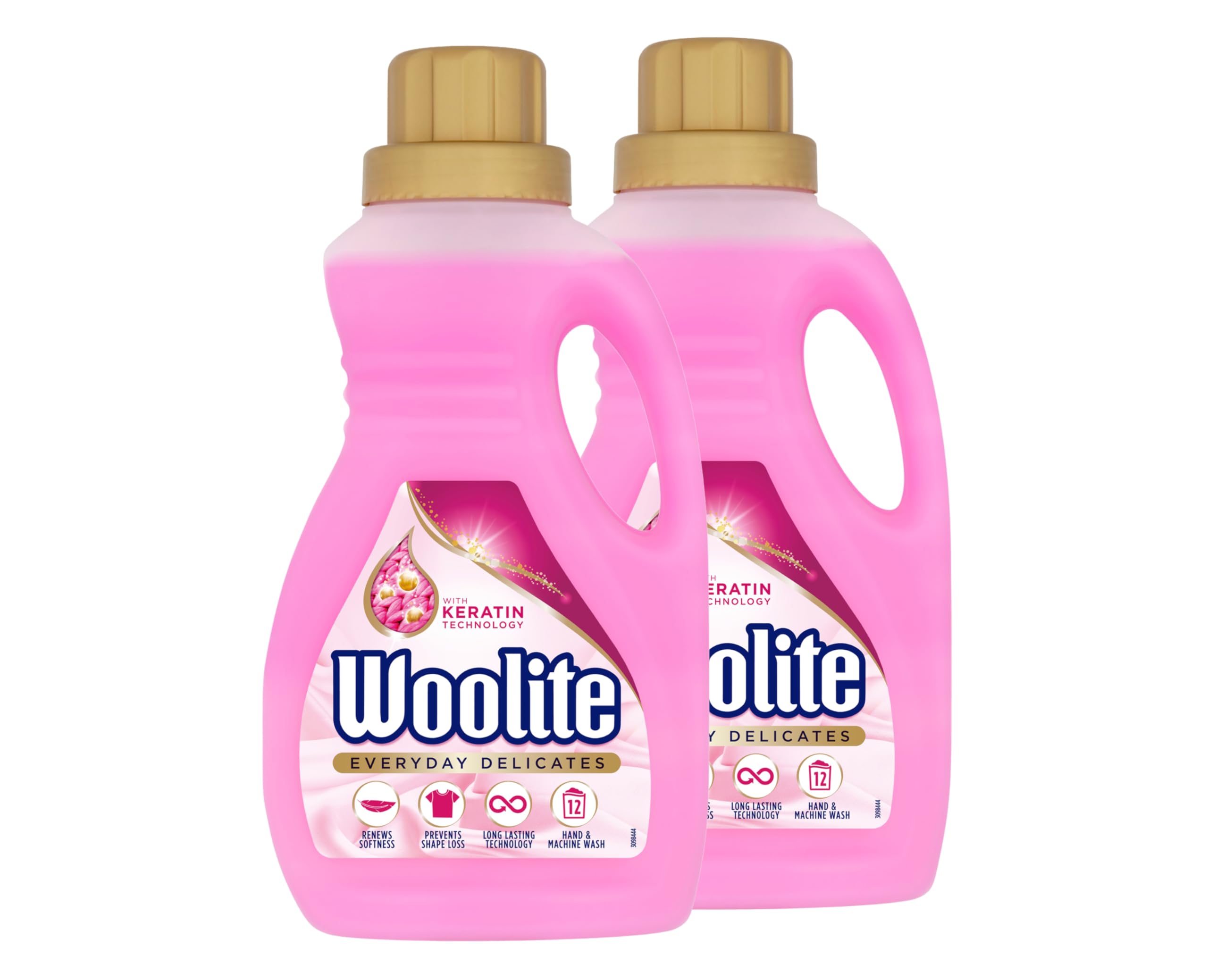 Woolite Laundry Detergent Liquid, Delicates, Hand and Machine Wash - 750 ml Bottle (Pack of 2)