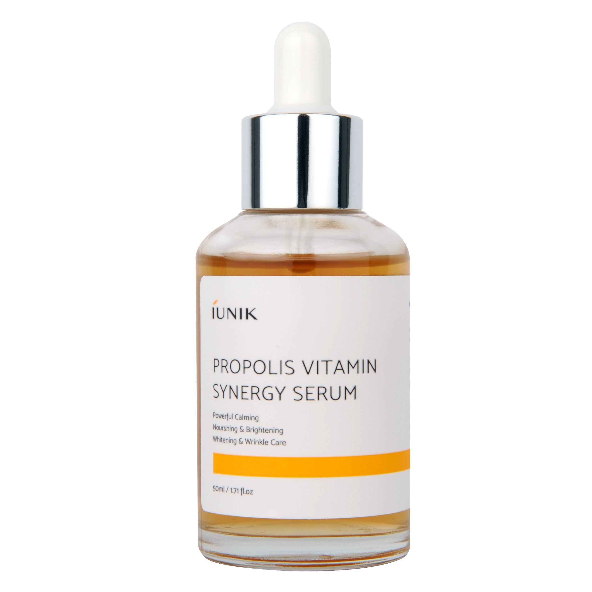 IUNIK Propolis Vitamin Synergy Serum with natural ingredients with Propolis extract & Hippophae rhamnoides fuit extract - Skin soothing + Nutrition + Vitality at once - 1.71 OZ