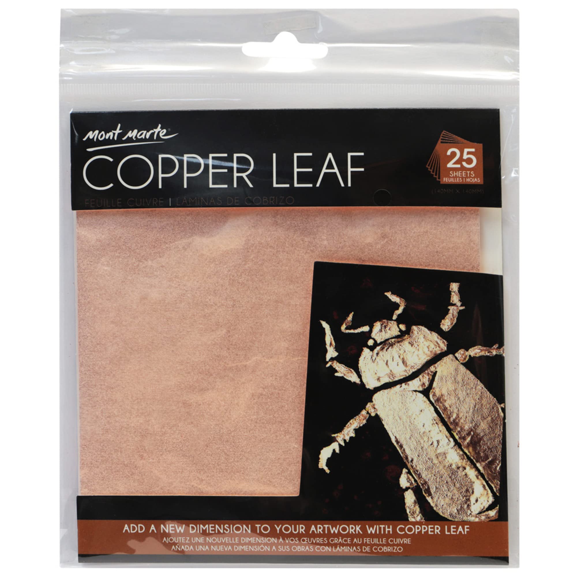 Mont Marte Imitation Silver Copper - 25 Sheets (Copper)