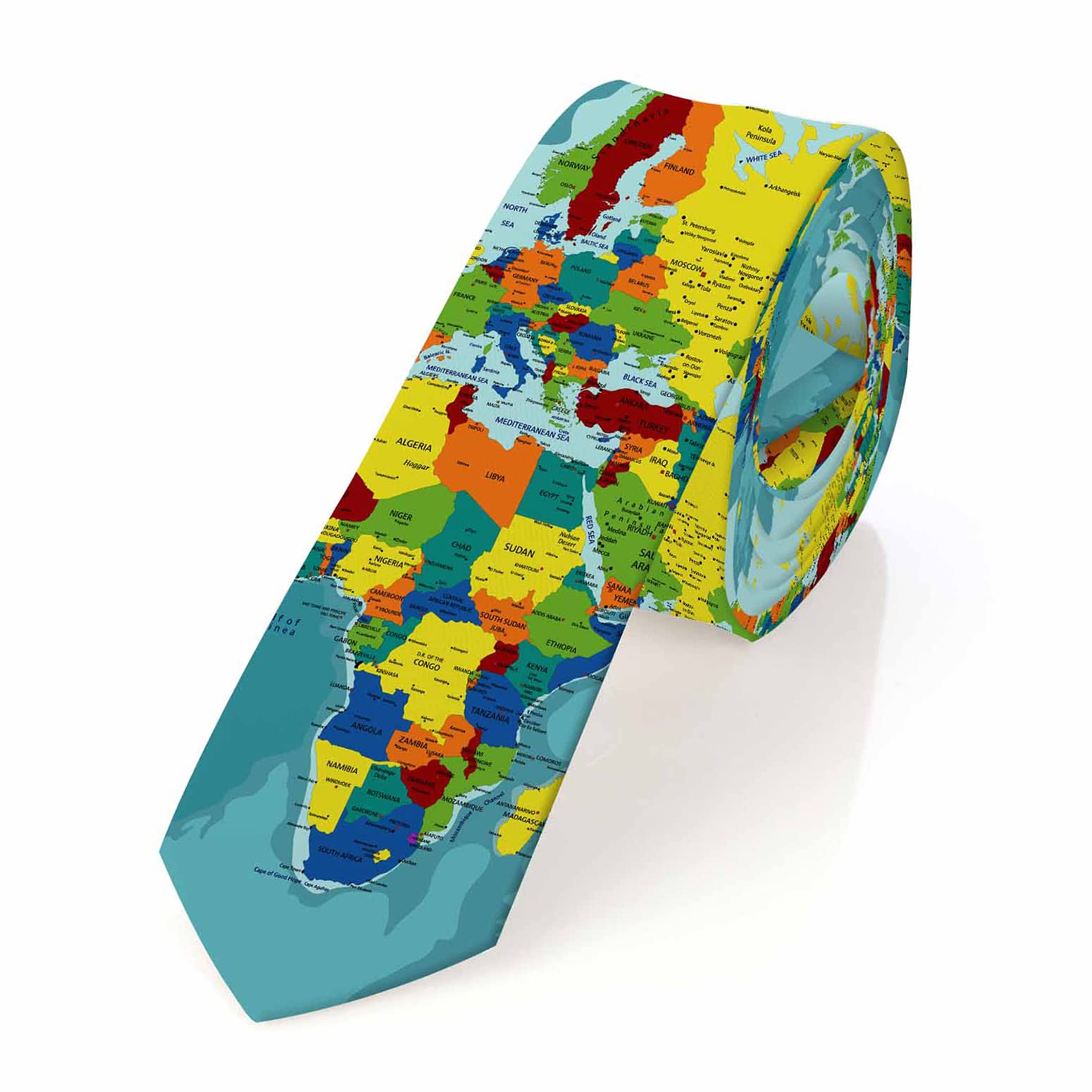 YakunaFunny Men's Tie Halloween Men's Neckties for Mens Wedding Party Work Casual Holiday