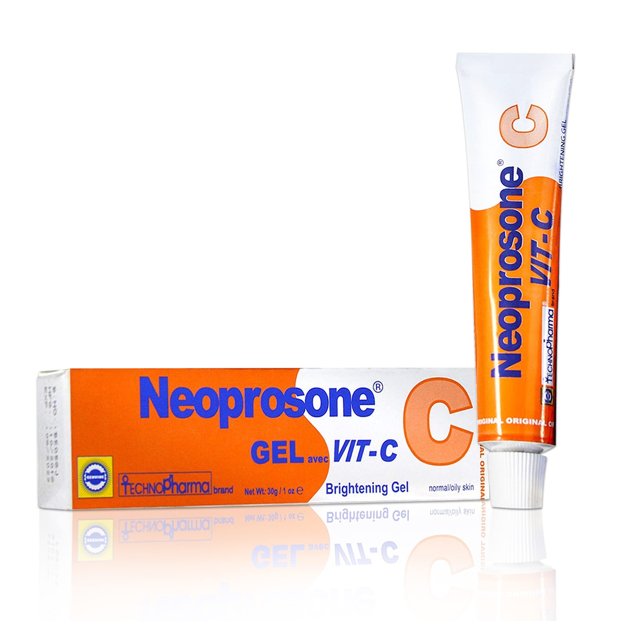 Neoprosone Skin Brightening Gel Cream | 1 Fl oz / 30 ml | For Intimate Parts, Private Areas, Body, Knees, Underarm, Elbows | with Vitamin C and Alpha Arbutin