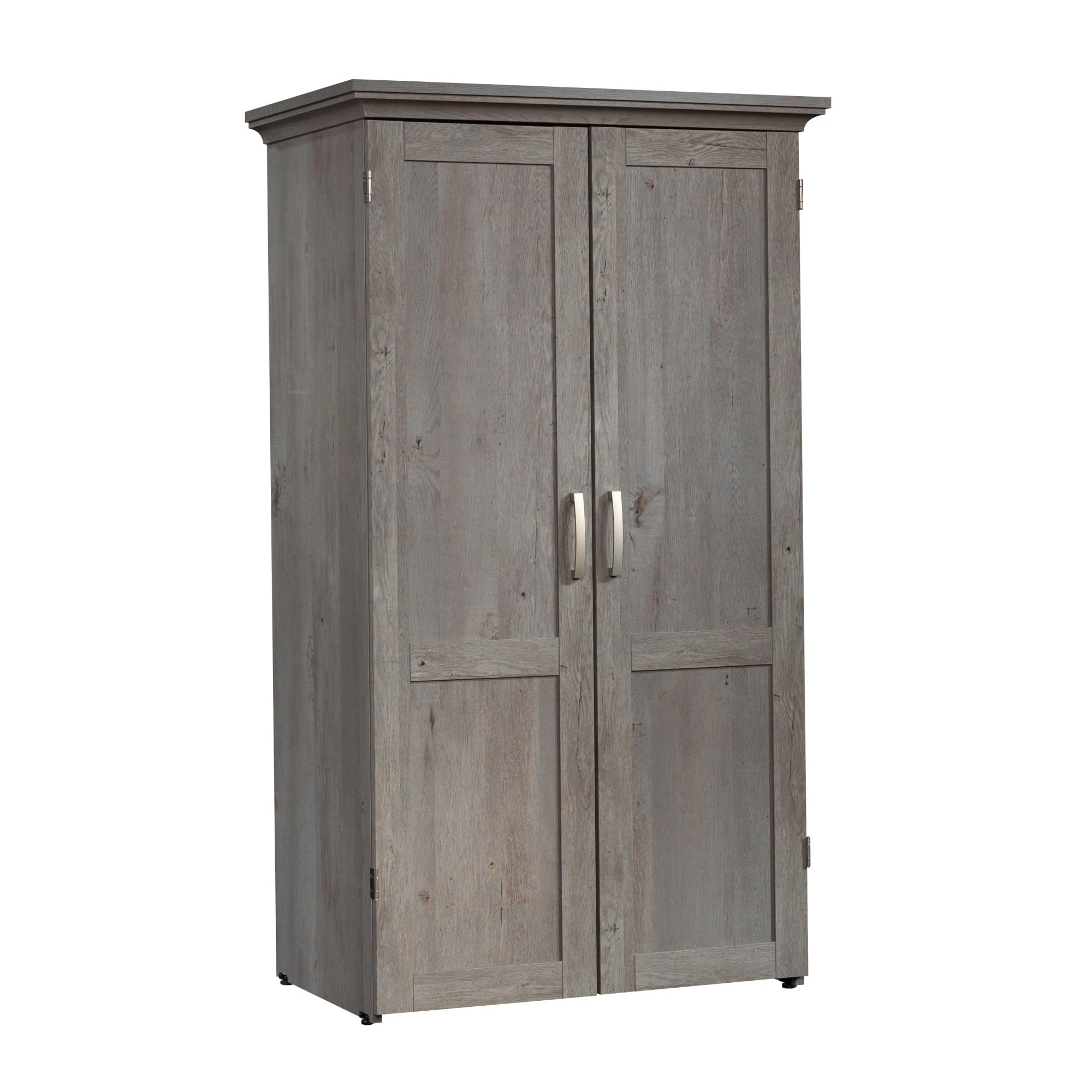 Sauder Miscellaneous Storage Craft & Sewing Armoire, L: 35.112" x W: 21.81" x H: 61.58", Mystic Oak