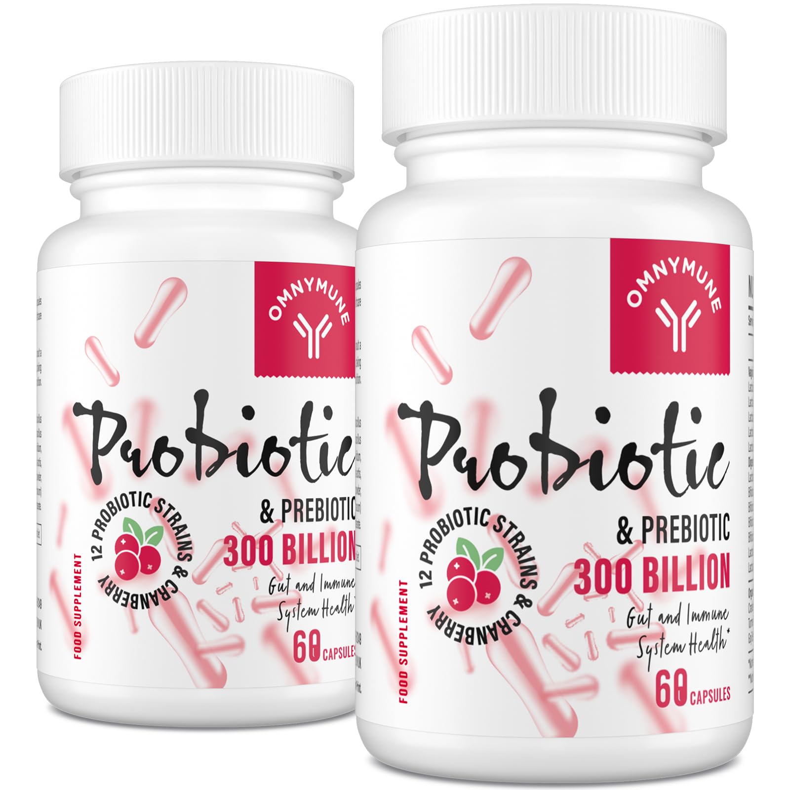 Probiotics for Women - 300 Billion CFU, 12 Diverse Strains + Prebiotic - Women's Probiotics for Daily Digestive, Vaginal & Urinary Health, Immune Support, 120 Capsules