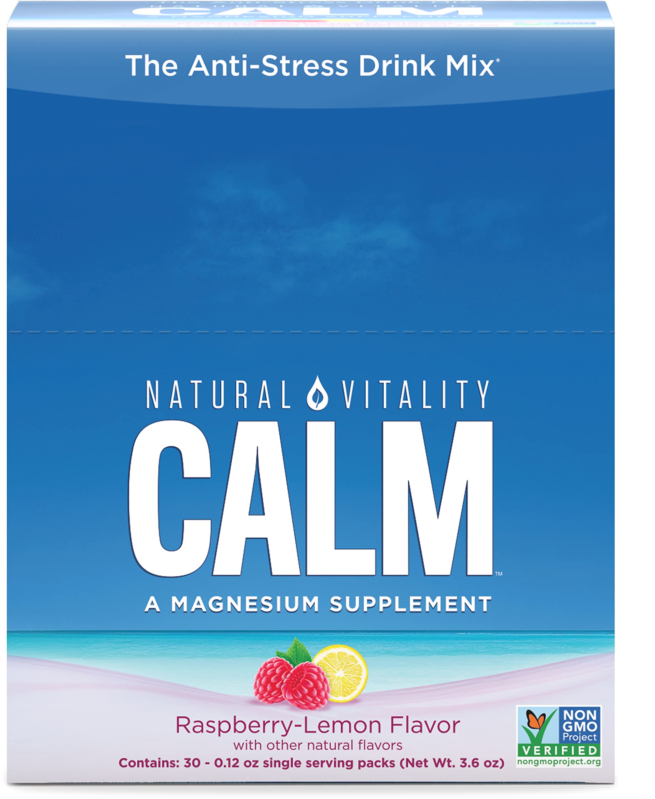 Natural Vitality Natural Calm Anti Stress Drink 30 count Ras