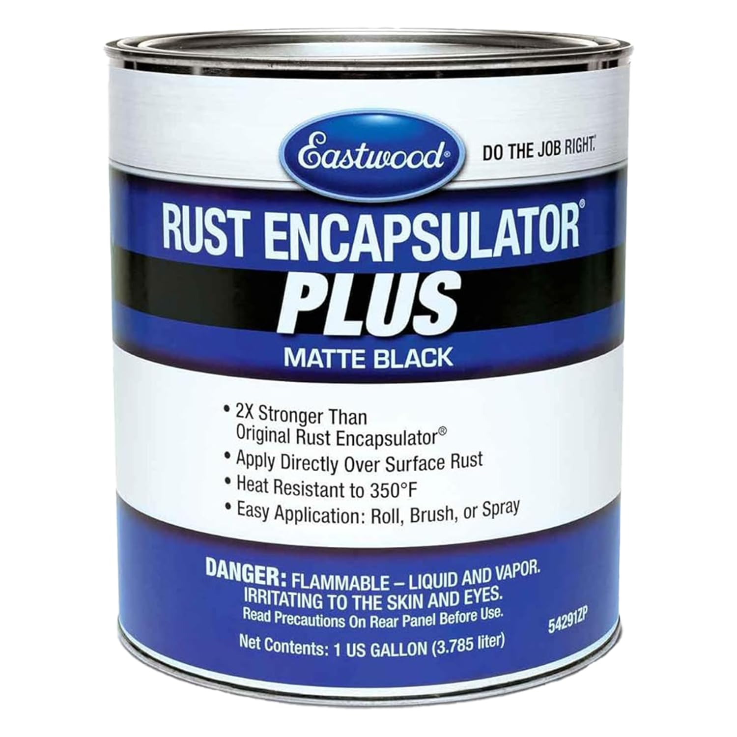 Eastwood Matte Black Rust Encapsulator Plus | Long Lasting Durable Finish 1 Coat Maximum Rust Protection | Heat Resistance up to 350 degrees Fahrenheit | 1 Gallon, Matte Black