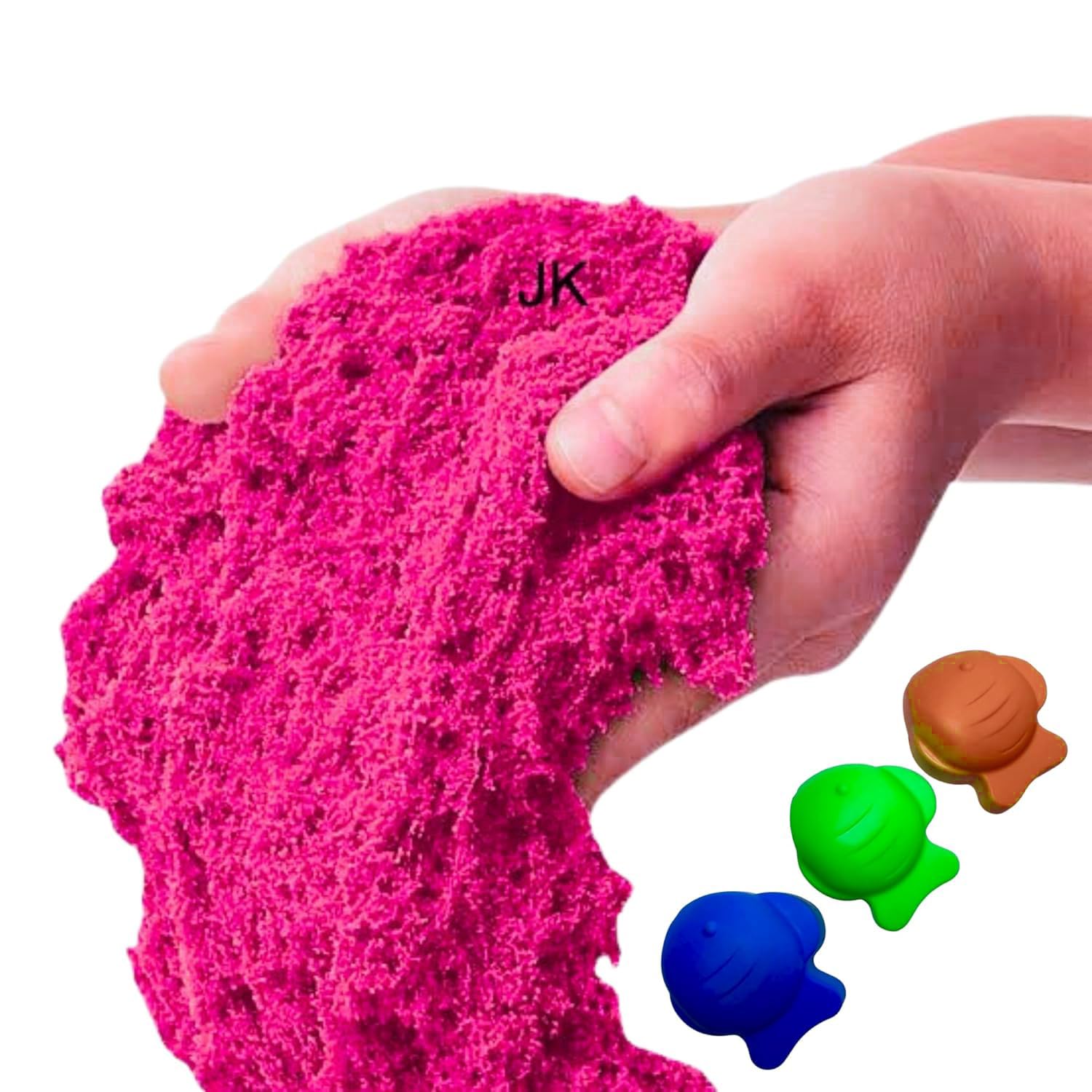 Loty Store Active Sand 500g Pink for Kids – Natural Kinetic Sand Kit for Kids Activity Toys | Soft Moving Sand Clay Toys for Kids Boys Girls (Pink)