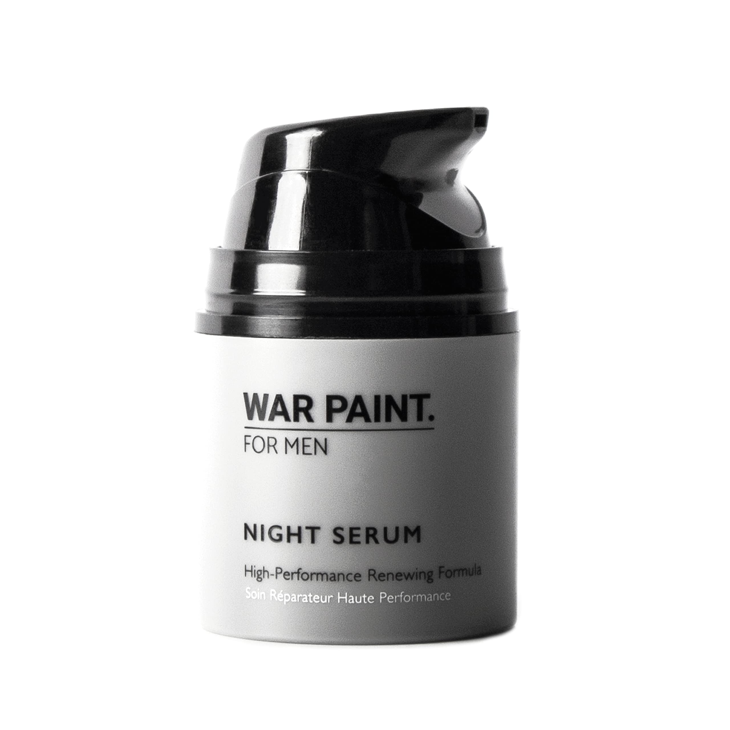 Warpaint for Men Skincare Range - Night Serum - Revitalise, Smooth and Hydrate