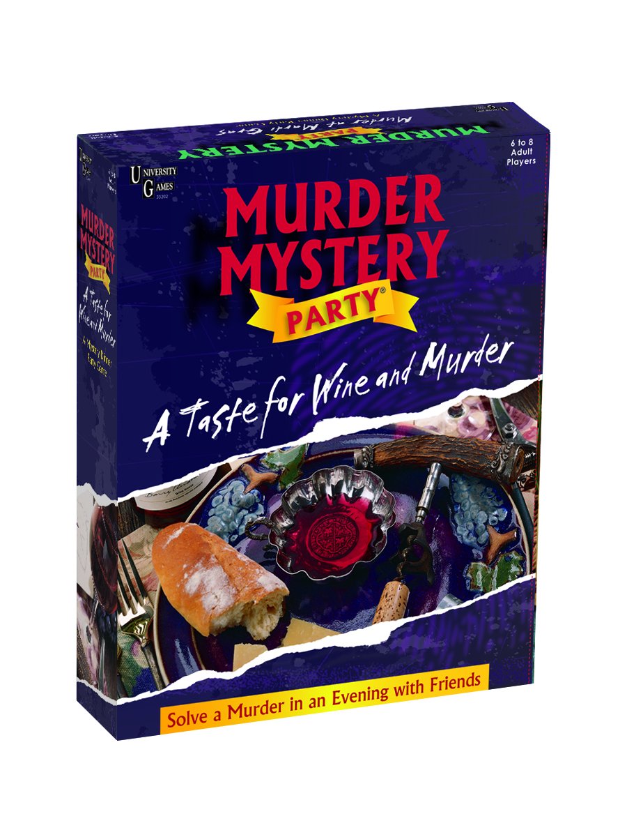 University Games Murder Mystery Party - A Taste for Wine & Murder, Multicolor (33202)