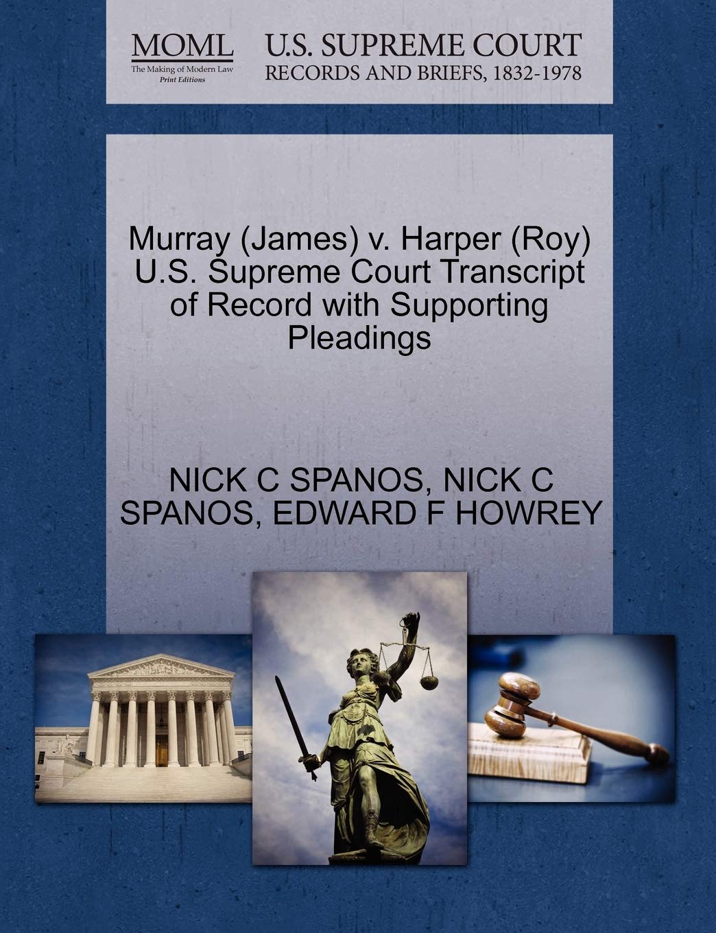 Murray (James) V. Harper (Roy) U.S. Supreme Court Transcript of Record with Supporting Pleadings