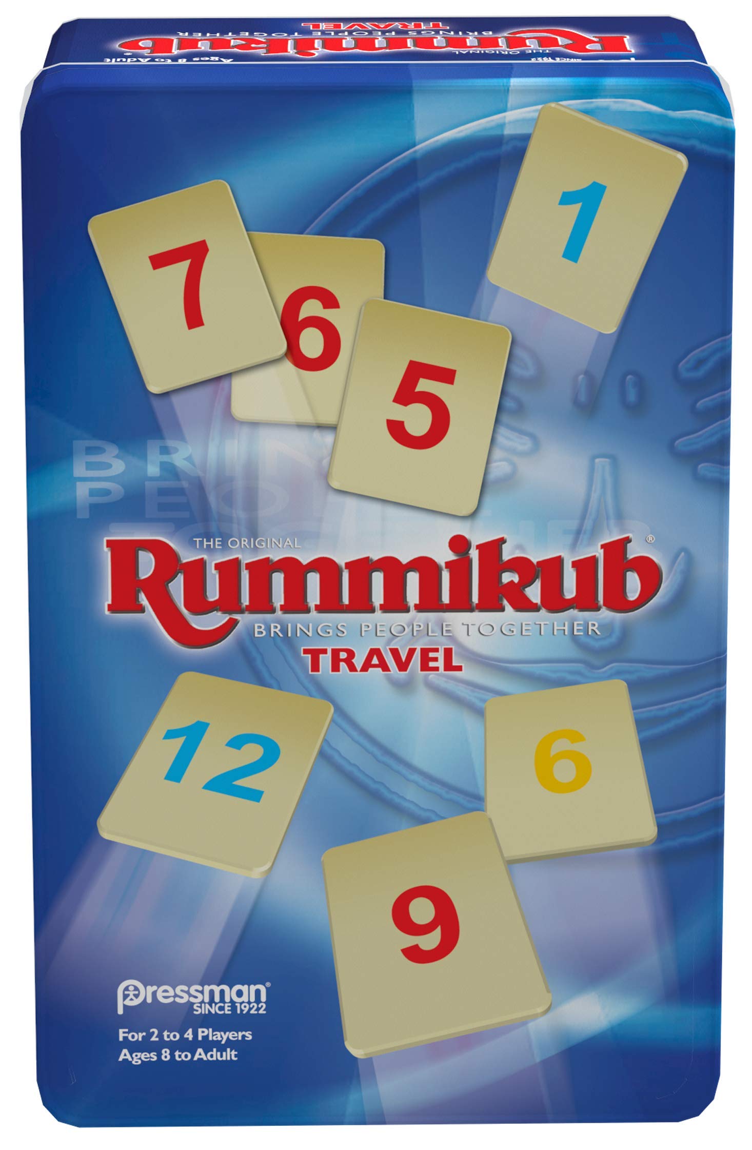 Rummikub Travel in Collectible Tin 106 Plastic Tiles The Original Game