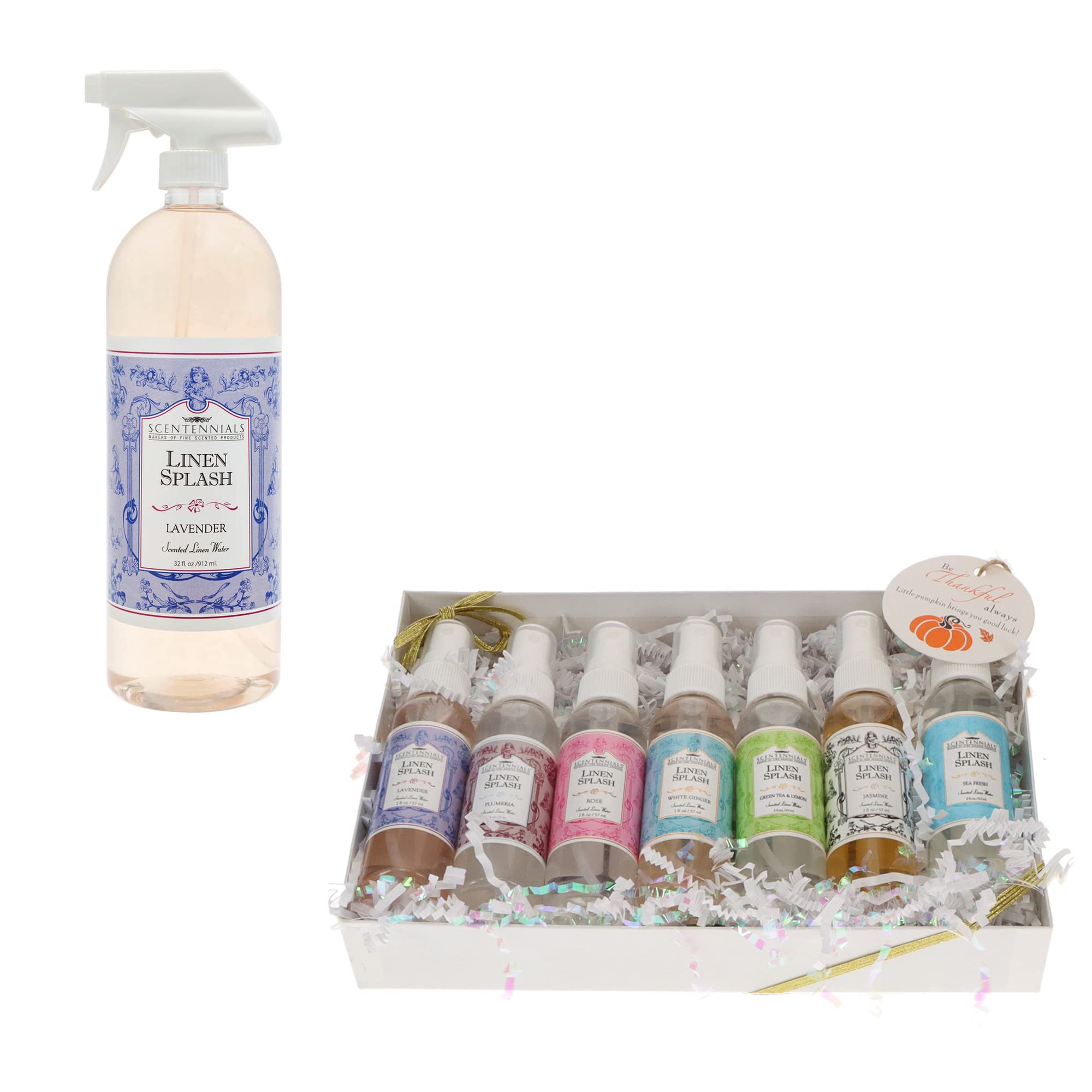 Lavender 32oz Linen Spray and 2oz Linen Spray Sample Pack (Bundle)