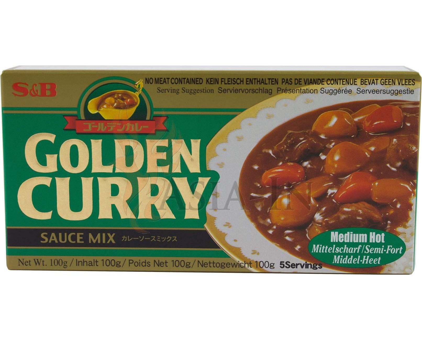 S and B Golden Curry Sauce Mix, 100g