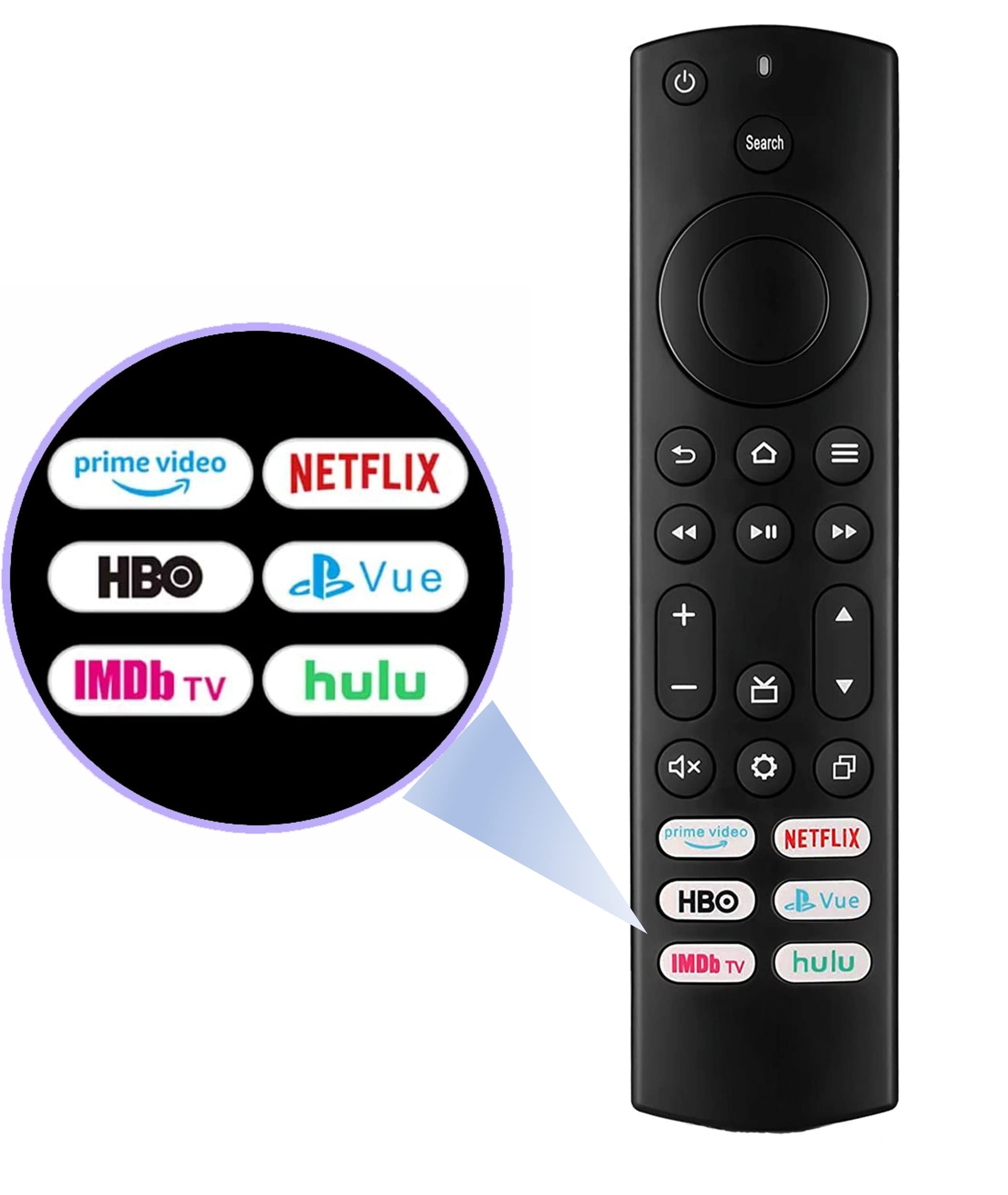 Universal Remote Control for Toshiba-Smart-TV, New CT-RC1US-21 Remote Replacement for All Toshiba Smart TVs