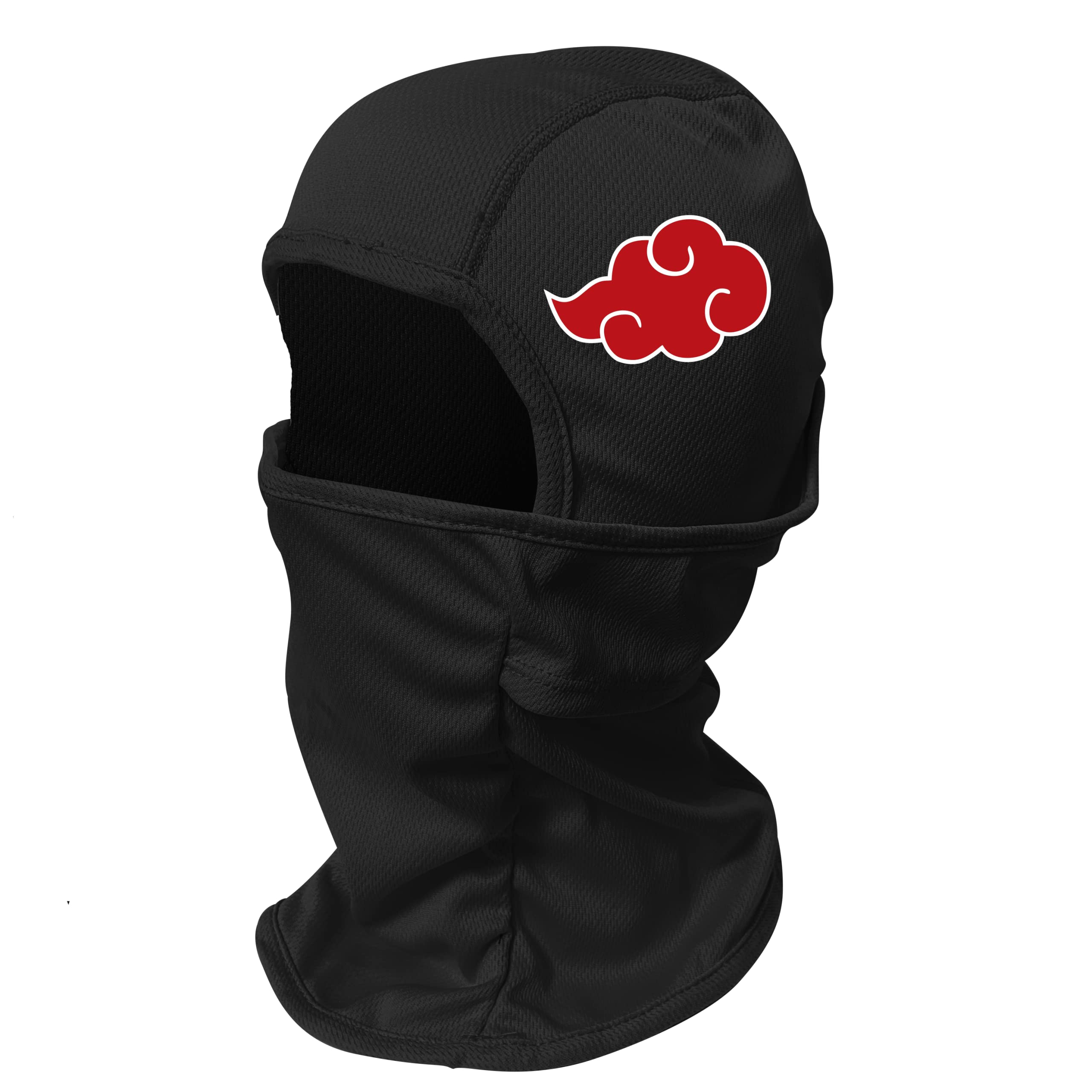 Akatsuki Ski Mask Anime Balaclava Full Face Cover Cloud Graphic Winter Sport Headwear Black, Black, One size