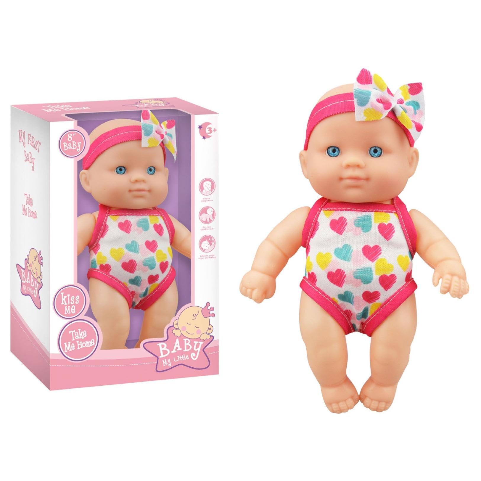 2024 New Swimming Dolls, Waterproof Swimming Doll, Pool Baby Doll with Easily Detachable Swimsuit, Water Baby Doll for Bathtub Pool Bath Time Play, The Best Gift for Kids (E)