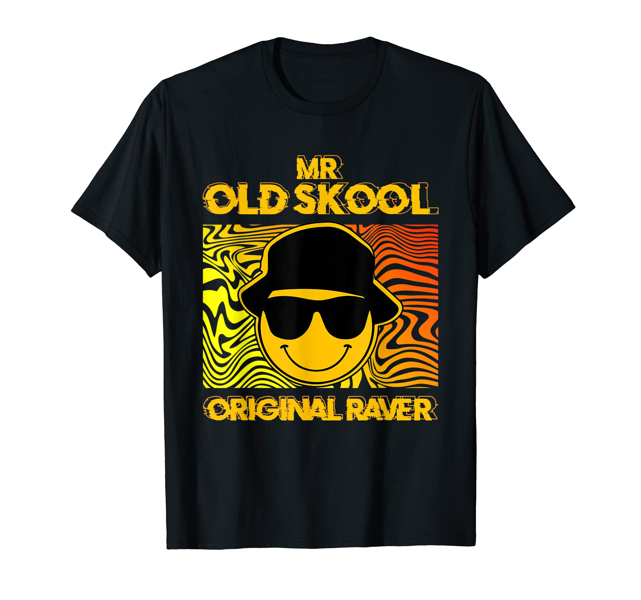 Raver OutfitsOriginal Raver Mr Old SK Funny 90s EDM Rave Dj Party T-Shirt