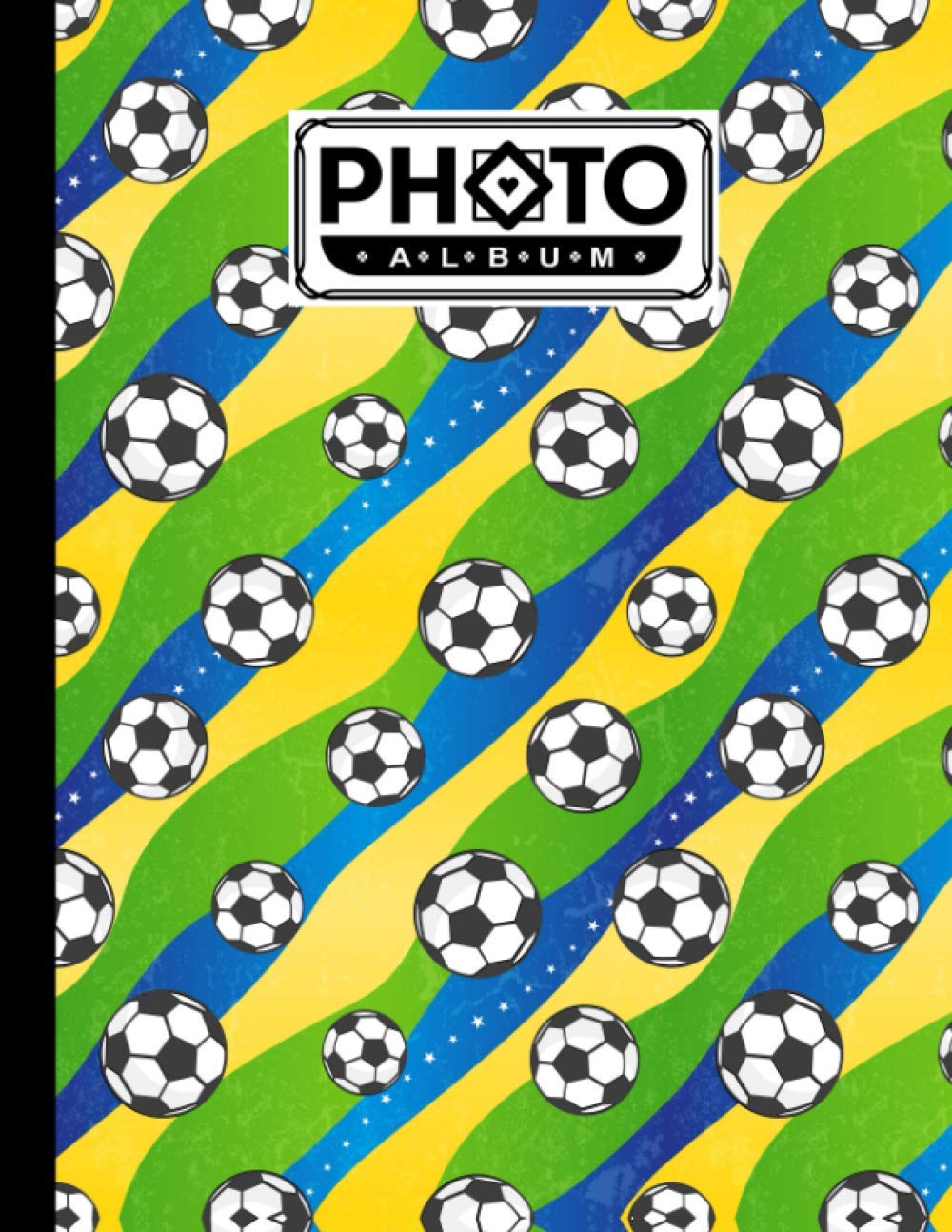 Photo Album: Album, Large Photo Albums with Writing Space Memo, Extra Large Capacity Picture Album, Family, Baby, Wedding, Travel Photo Book, 120 Pages | Football Cover by Patricia Fenlon