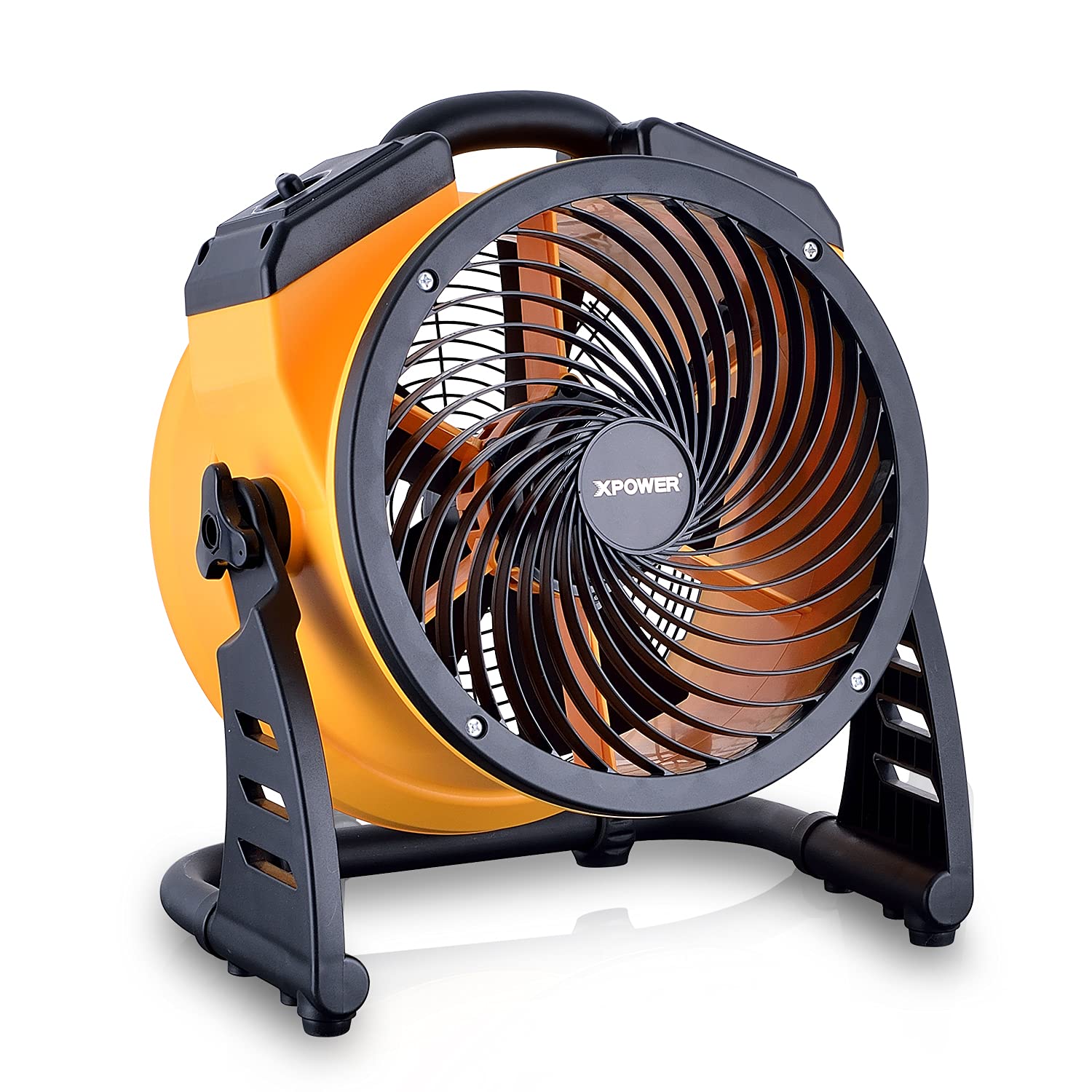 XPOWERPro Built-in Sealed Motor Multipurpose Air Circulation Blower, Air Floor Fan, Axial Fan (Orange, FC-100)