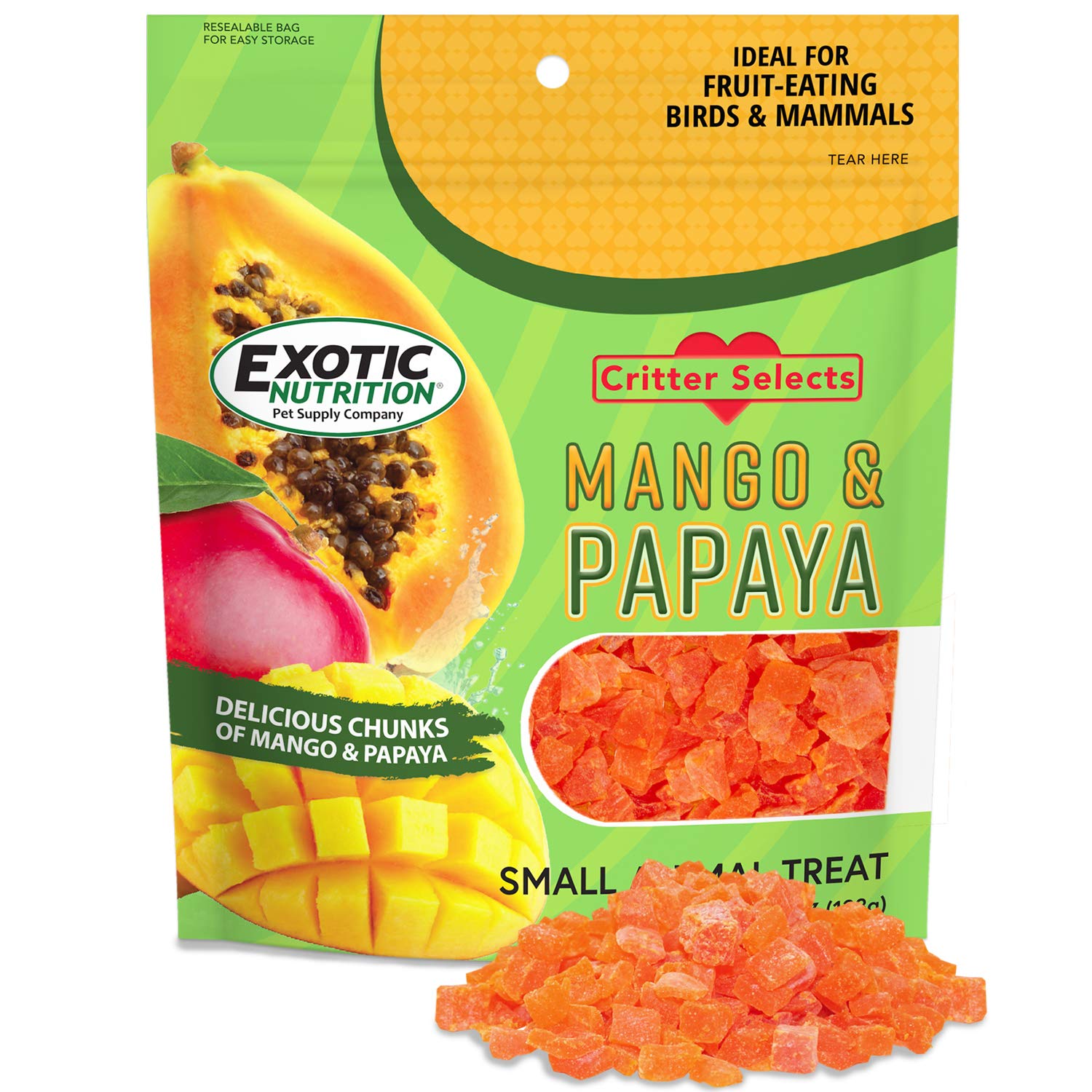 Exotic NutritionMango & Papaya Treat (4.5 Oz.) - Healthy Natural Dried Fruit Treat, 4.5 Ounce (Pack Of 1)