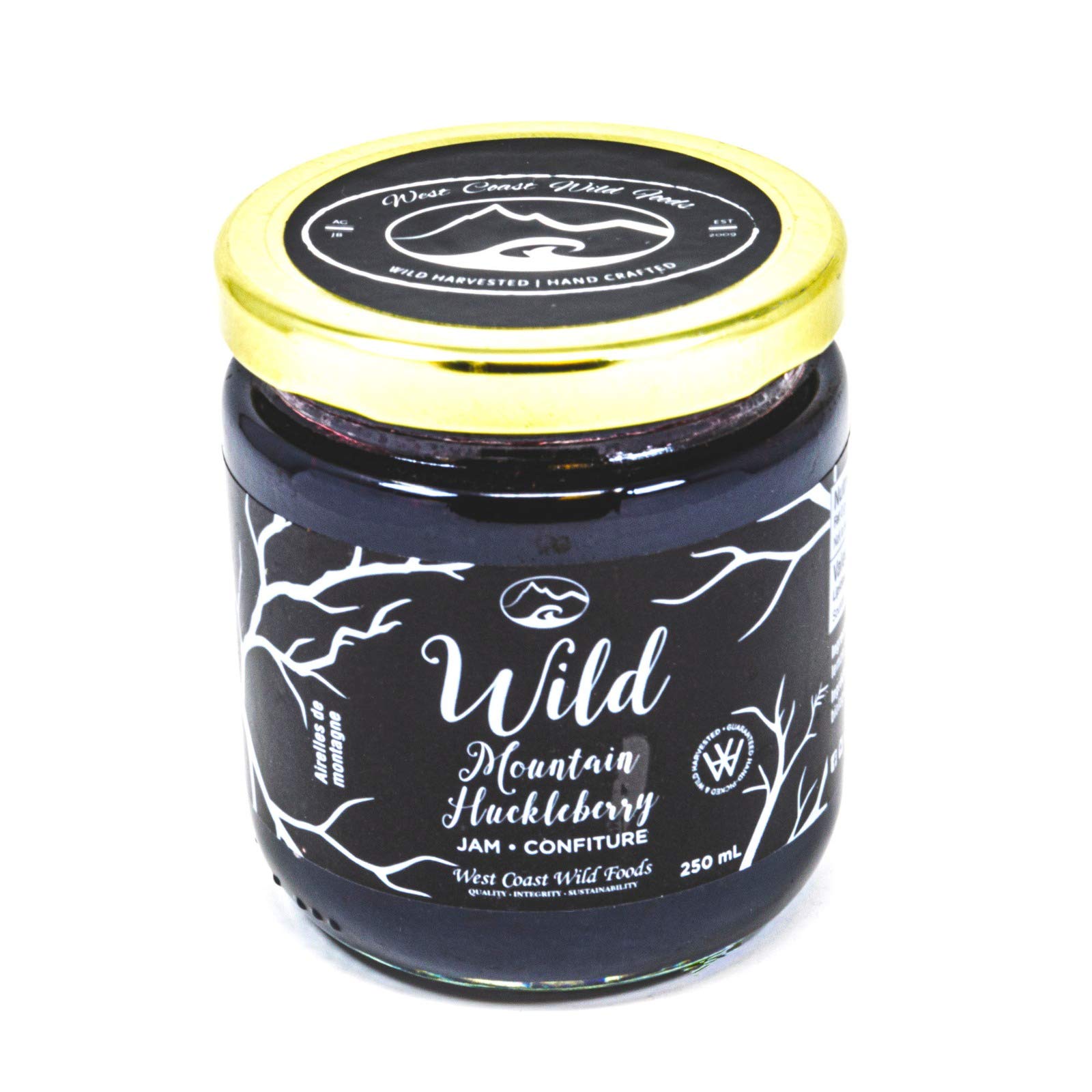 Wild Huckleberry Jam | 11.5 oz / 326 g / 250 ml | Local | West Coast Wild Foods