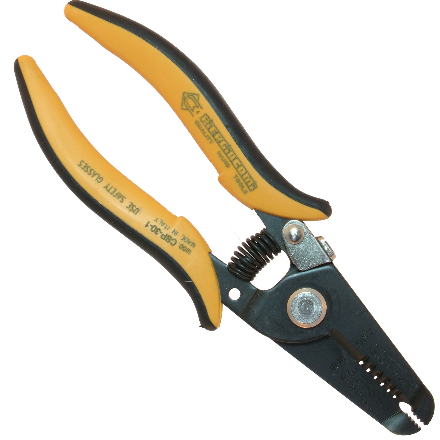 Piergiacomi - CSP-30-1 - Strong Multi-purpose tool with 3 functions cutters - 30-20 AWG Wire stripper pliers for wire, Diameter 0.25/0.81mm.