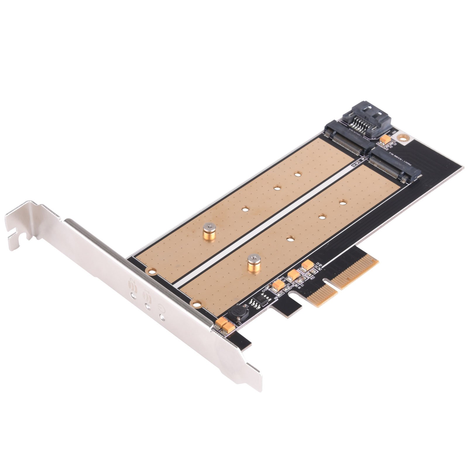 SilverStone TechnologyM.2 Pcie Adapter For Sata Or Nvme Ssd With Advanced Thermal Solution (Ecm22)