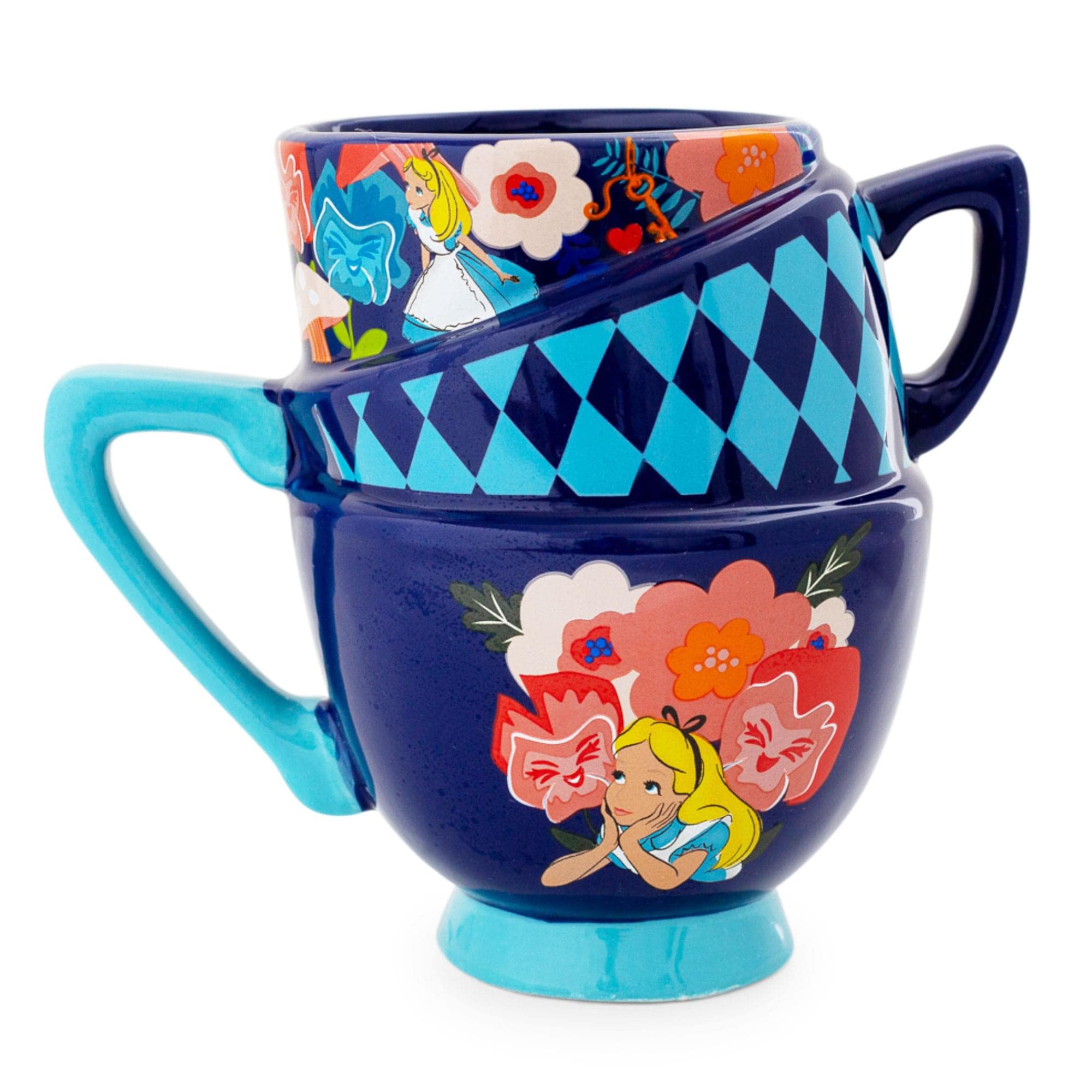 Silver Buffalo Disney Alice in Wonderland 20 Ounce Sculpted Mug