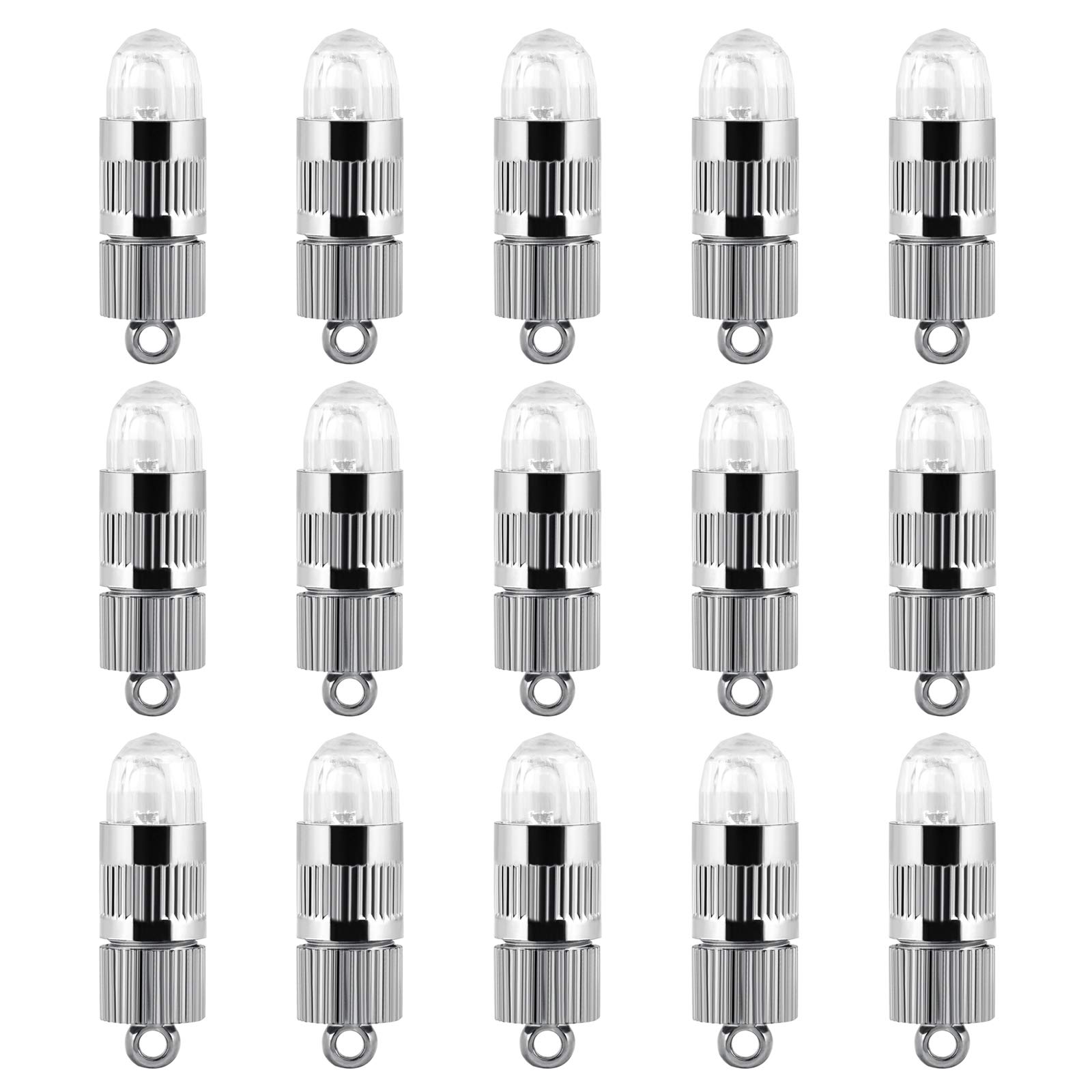 LIHAOLED Balloon Lights, Set of 15 Mini LED Bulbs for Lantern Chinese Paper, Wedding Decoration, Party - Cool White