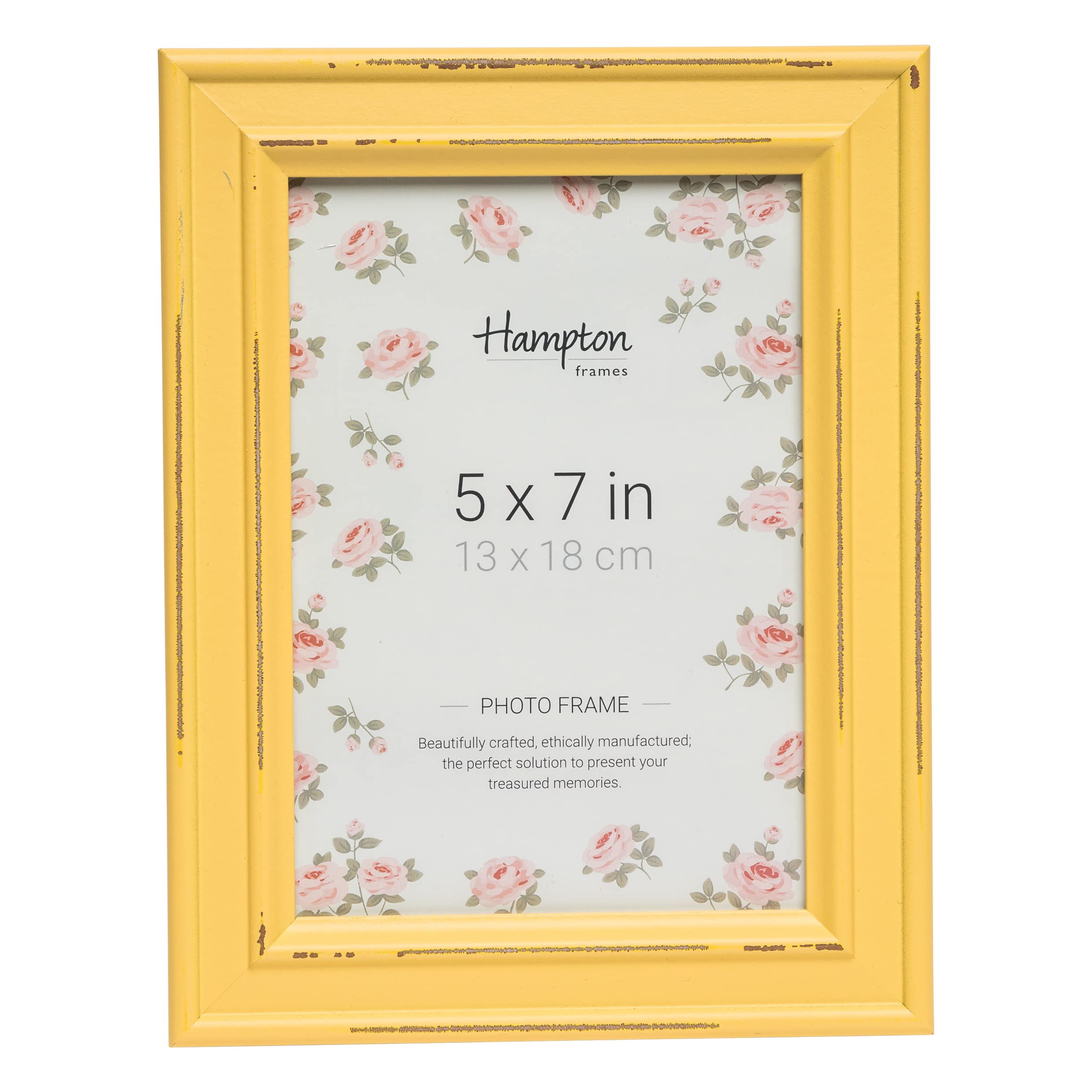 Hampton FramesPALOMA 5x7 (13x18cm) Yellow Picture Photo Frame Glass PAL301957Y