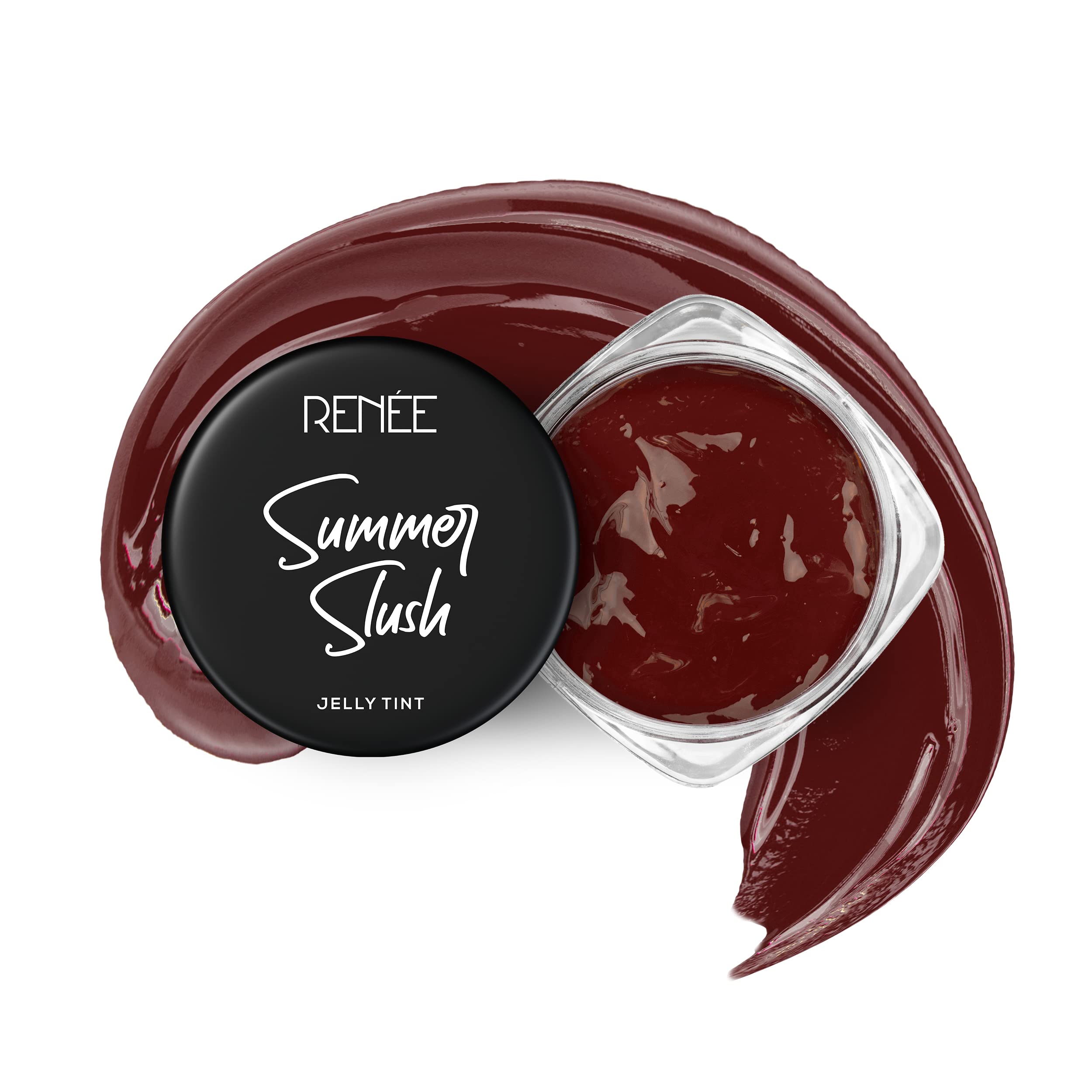 RENEE Summer Slush Jelly Tint For Lips & Cheeks with 98% Natural Fruit Extracts, Keeps Lips Soft & Moisturized, 100% Vegan, Luscious Cherry 13gm