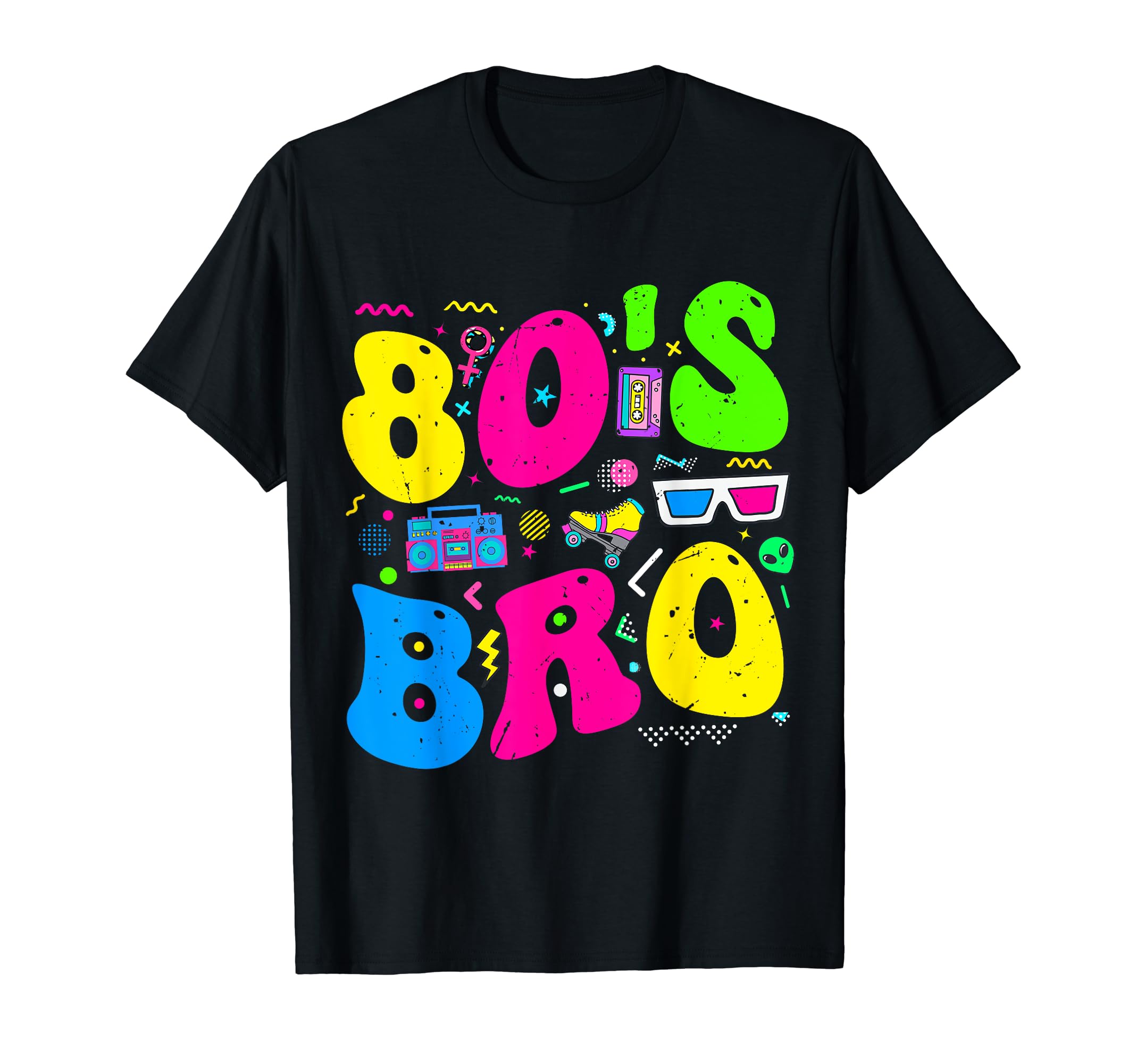 80's Themed Clothes & 80 Outfits For Men Boys KidsThis Is My 80s Bro 80's 90's Theme Party Outfit 80s Costume T-Shirt