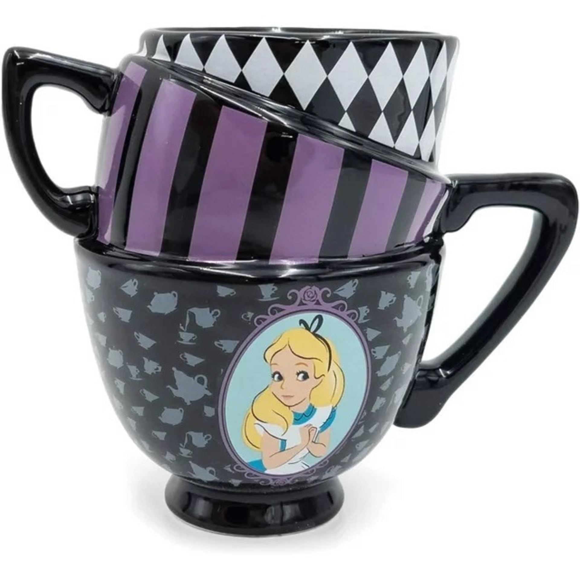 SILVER BUFFALO Disney Alice in Wonderland Cheshire Cat 3D Sculpted Ceramic Mug 20-ounces AW8295B