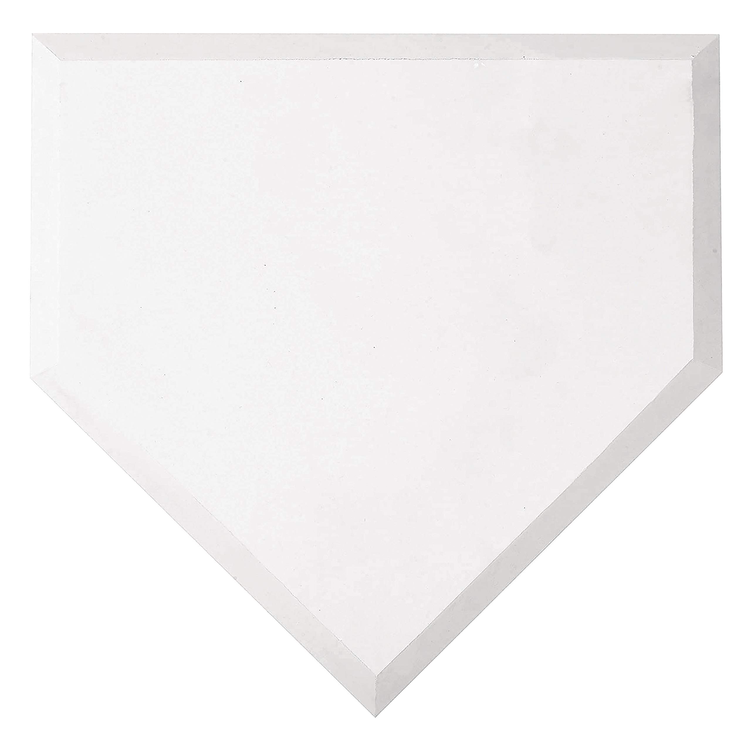 Franklin Sports Home Plate - Baseball + Softball Rubber Home Plate - Portable Throw Down Plate for Backyard Baseball, Softball, Tee Ball,White