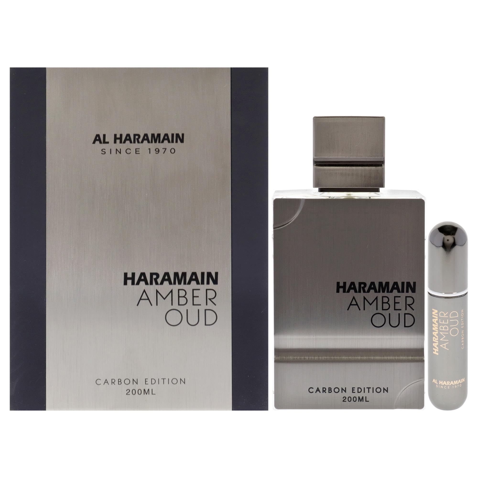 Al HaramainAmber Oud Carbon Edition - Cologne for Men - Long Lasting Perfume for Men - Arabian Perfume - Men's Cologne - Oud Perfume - 6.7 oz