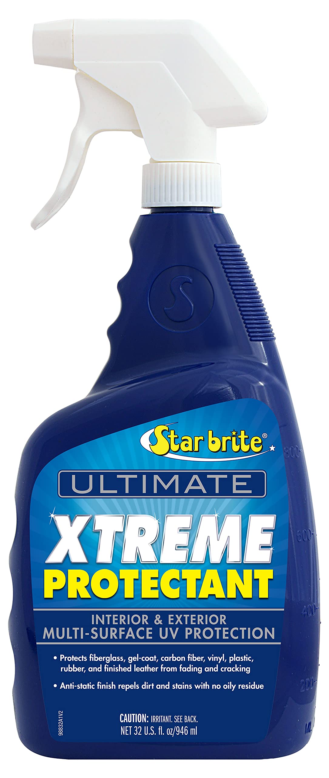 STAR BRITEUltimate Xtreme Protectant - Superior UV Protection for Fiberglass, Vinyl, Plastic, Rubber, and Leather - Non-Greasy, Anti-Static Finish - 32 OZ (098832)