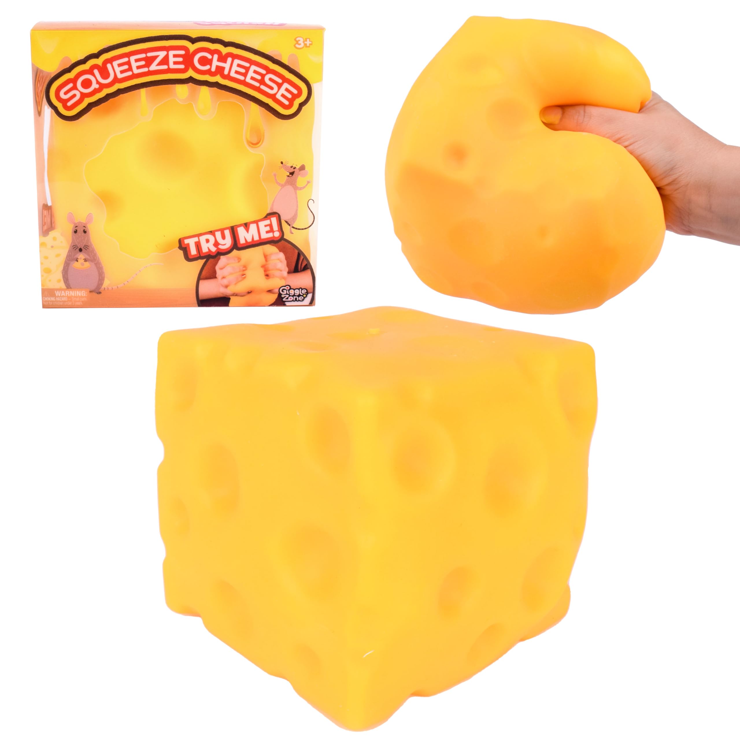 Sunny Days Entertainment Giggle Zone Extra Large Squishy Cheese Block