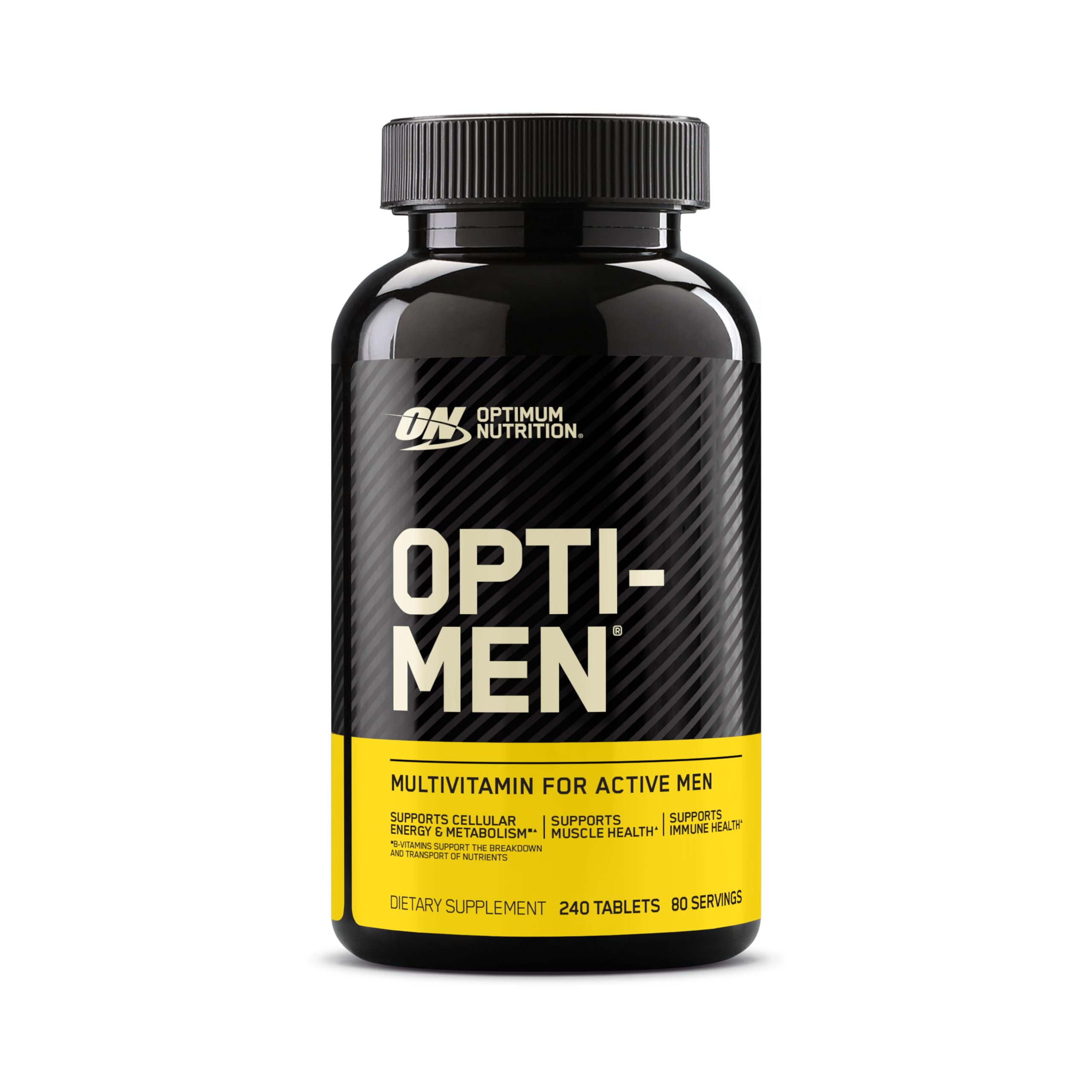 Optimum NutritionOpti-Men Daily Multivitamin for Men, Immune Support Supplement with Amino Acids, 80 Day Supply, 240 Count, (Packaging May Vary)