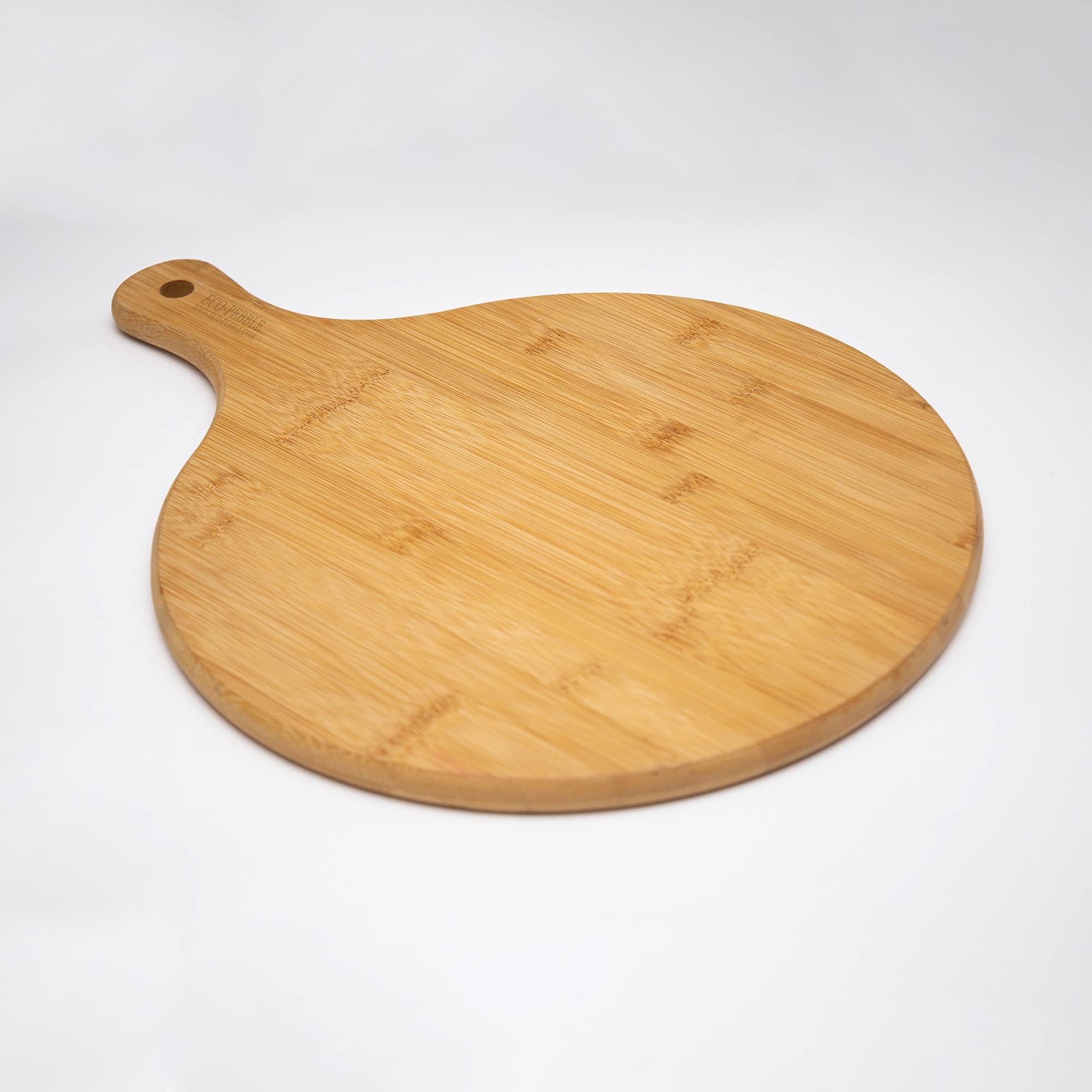 Pizza Board/Cheese Board by Eco-Pebble | Sustainable Bamboo Extra Thick | 32cm Diameter by Eco-Pebble