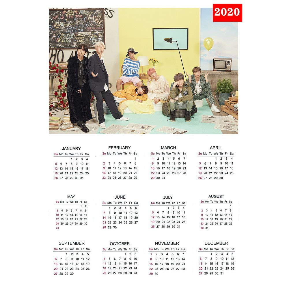 Kpop BTS Bangtan Boys Love Yourself Official 2020 Photo Calendar A3 Fans H04