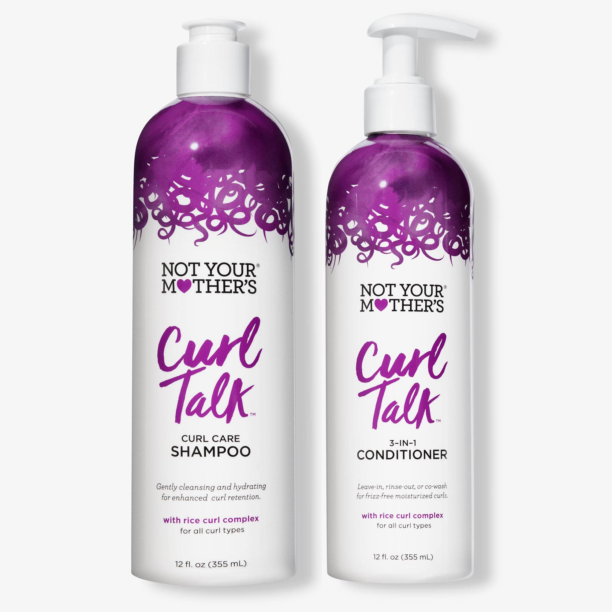 Not Your Mother'sCurl Talk Shampoo & Conditioner Set, 12 Fl Oz Each