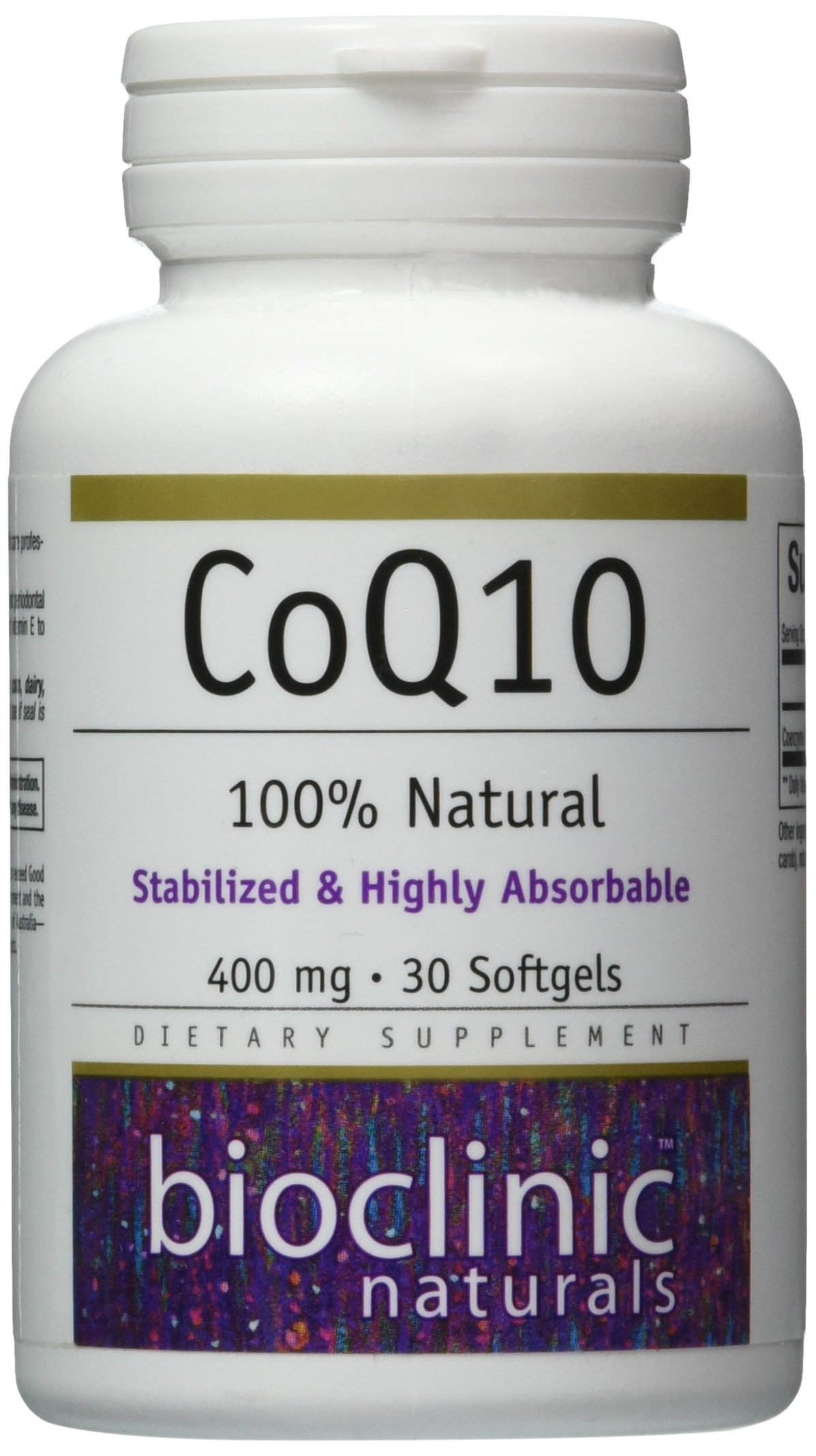 BioclinicNaturals - Coq10 400 mg - 30 Softgels