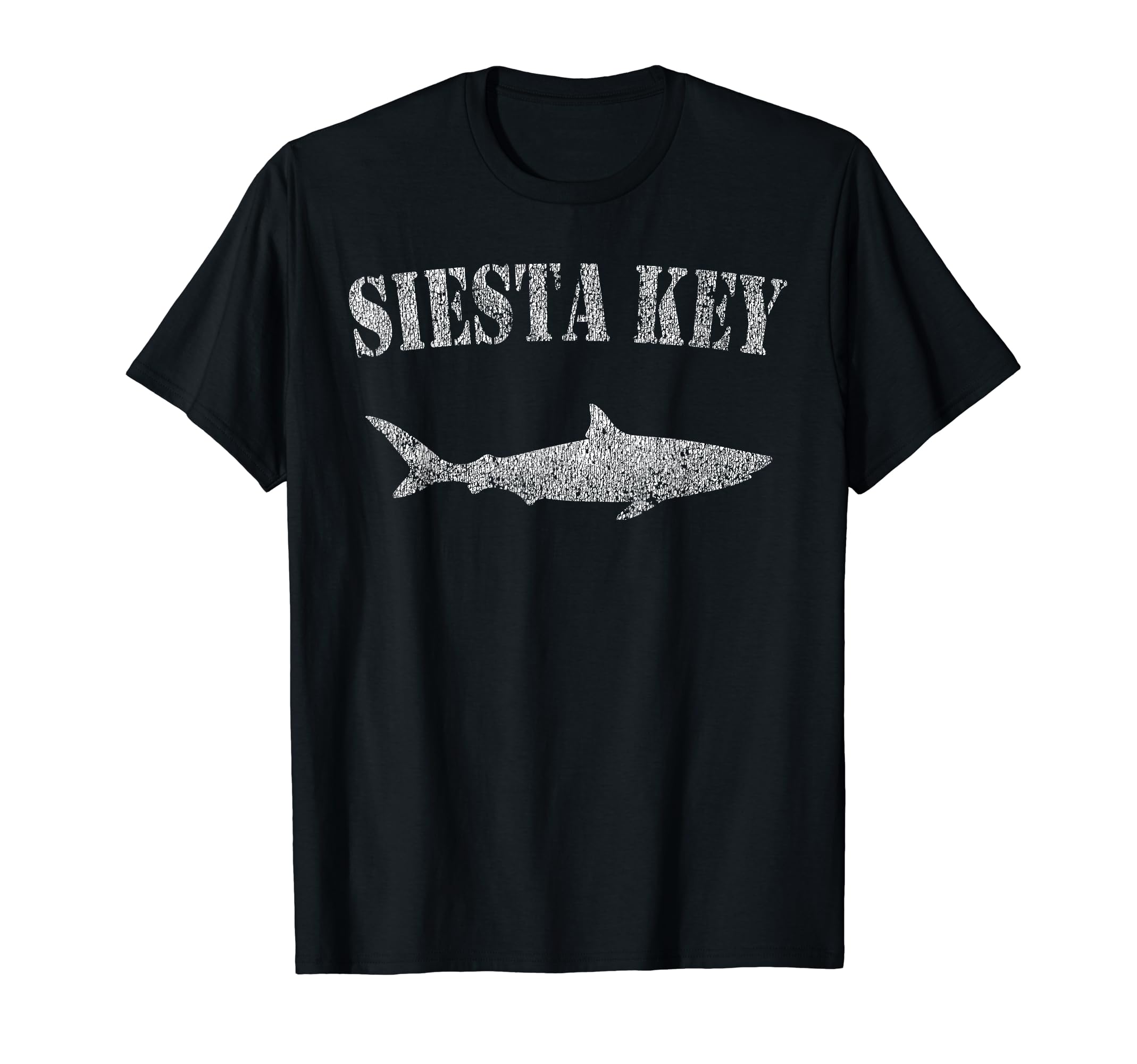 Retro Siesta Key Florida Shark T-Shirt Shark Souvenir