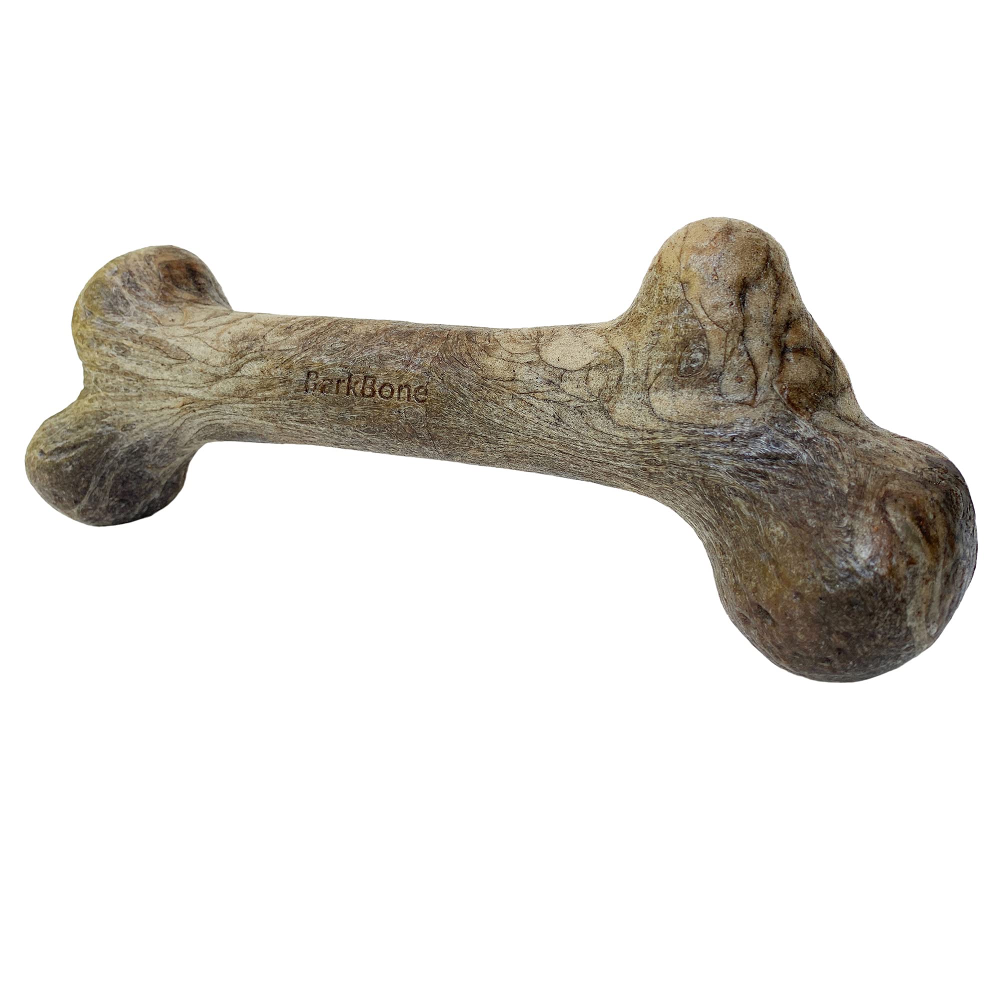 Pet QwerksDinosaur BarkBone - Nylon Dog Bone for Aggressive Chewers - Steak Flavor - 11"