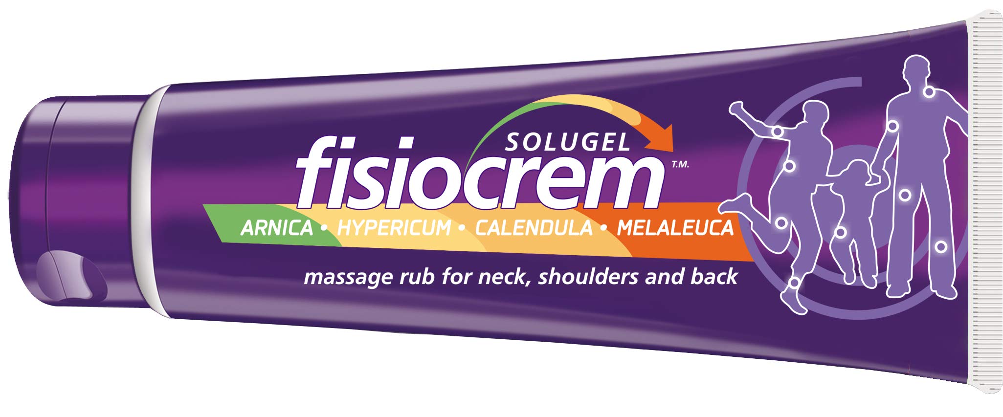 Fisiocrem Solugel - massage rub for neck, shoulders and back with Arnica - 250 ml