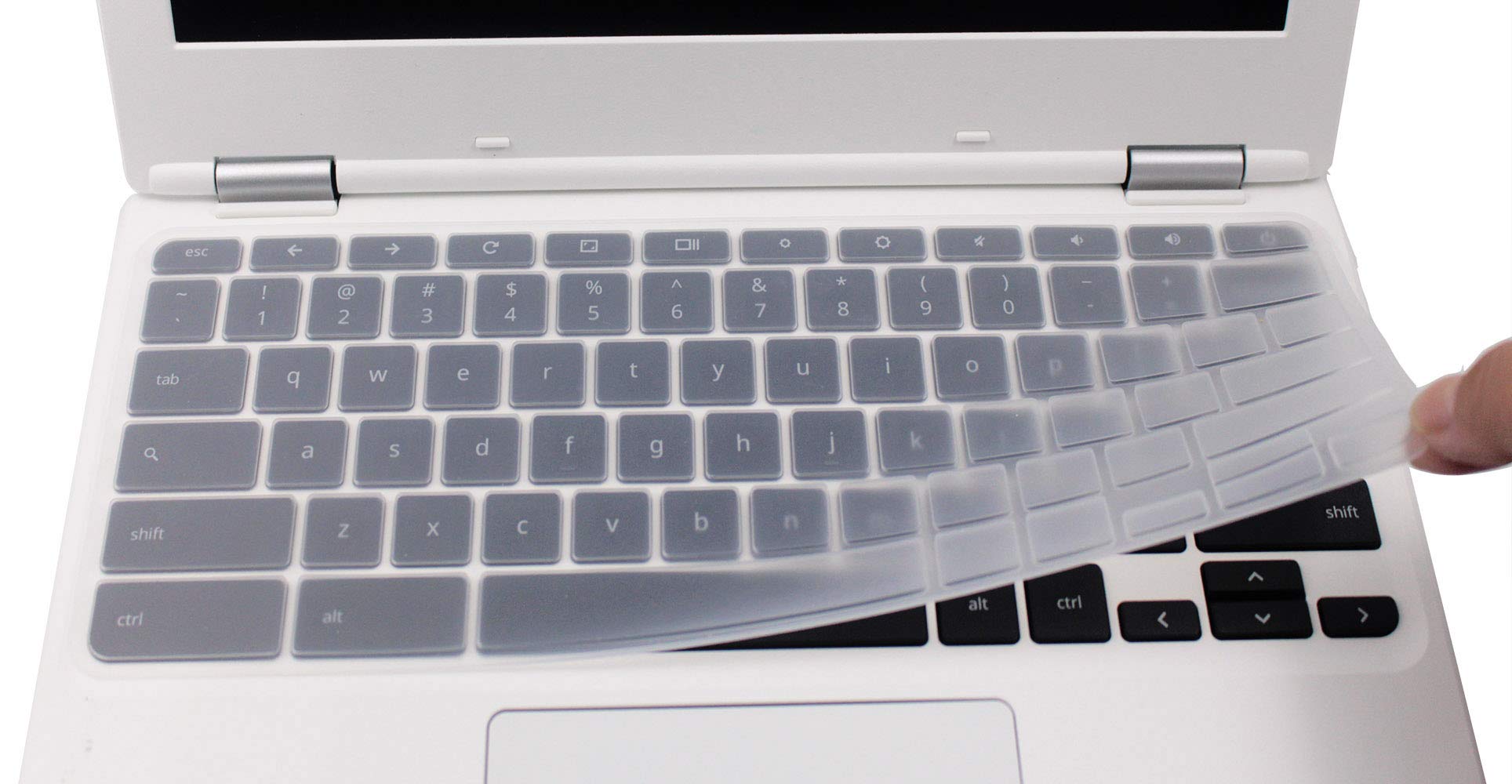 Keyboard Cover Compatible with ASUS Chromebook Flip C302 12.5" Chromebook, ASUS C523NA 15.6" Chromebook, ASUS C423NA 14" Chromebook (Not Compatible with ASUS Chromebook C300MA C300SA C301SA) Clear